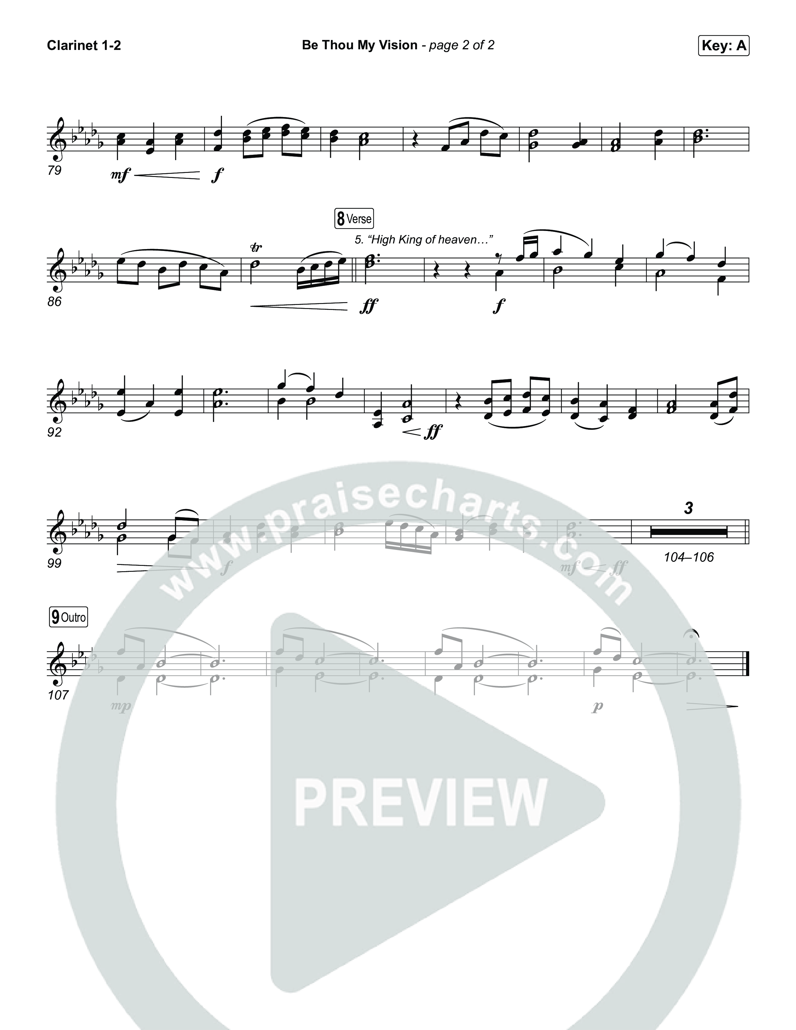 Be Thou My Vision Clarinet 1,2 (The Worship Initiative)