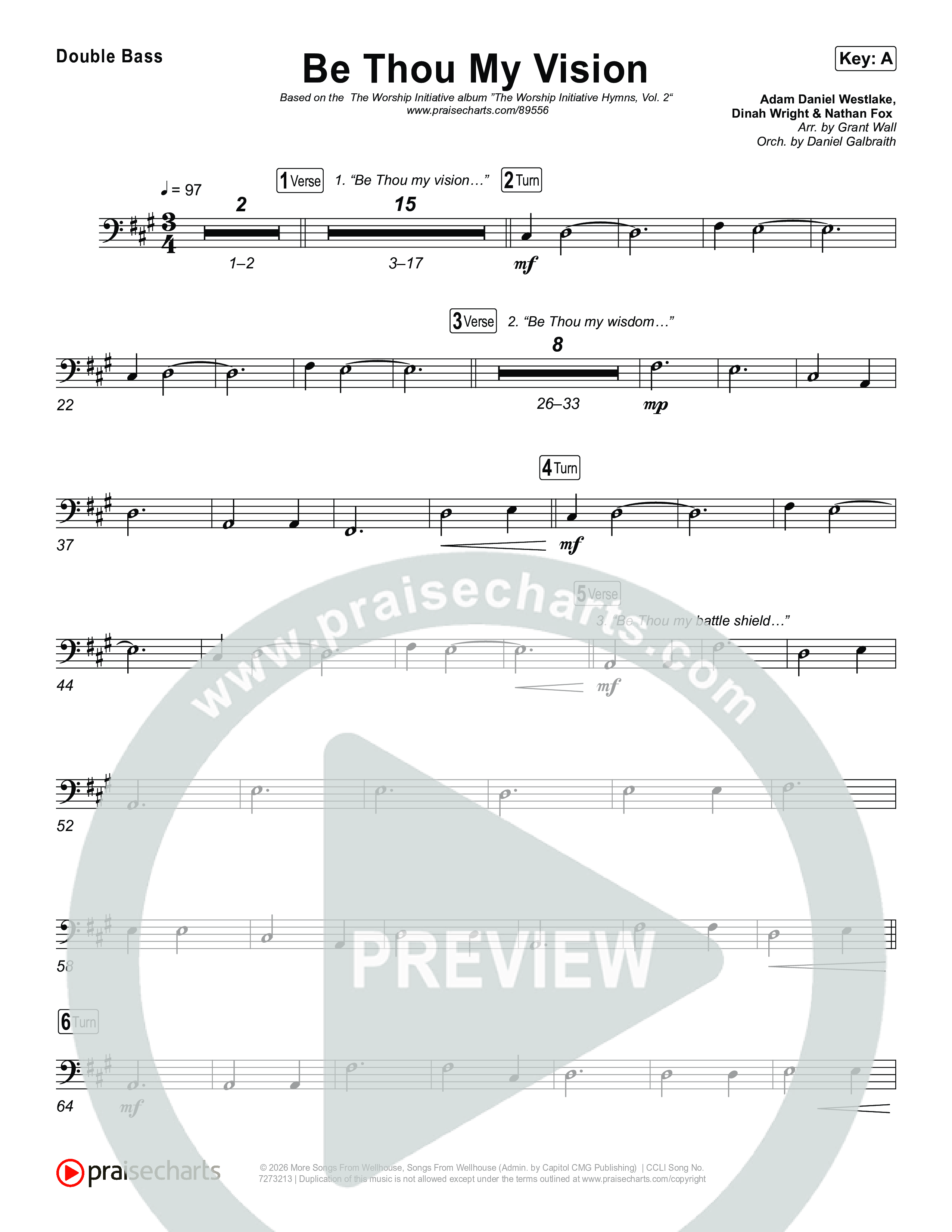 Be Thou My Vision String Bass (The Worship Initiative)