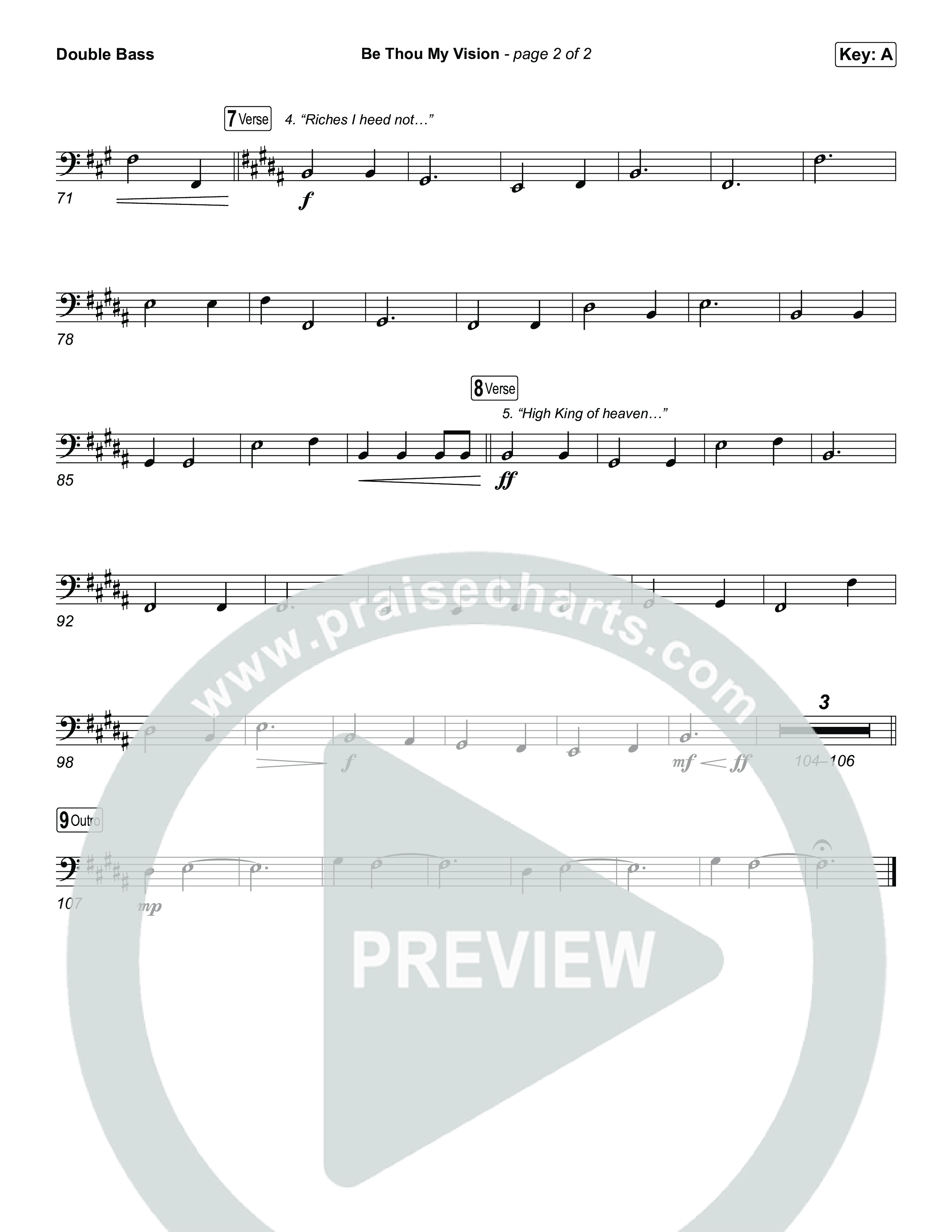 Be Thou My Vision String Bass (The Worship Initiative)