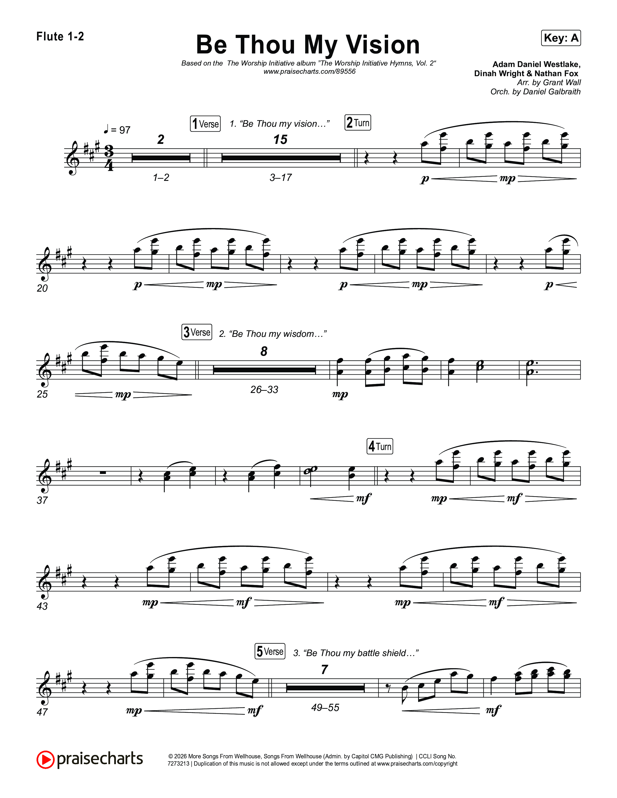 Be Thou My Vision Flute 1,2 (The Worship Initiative)