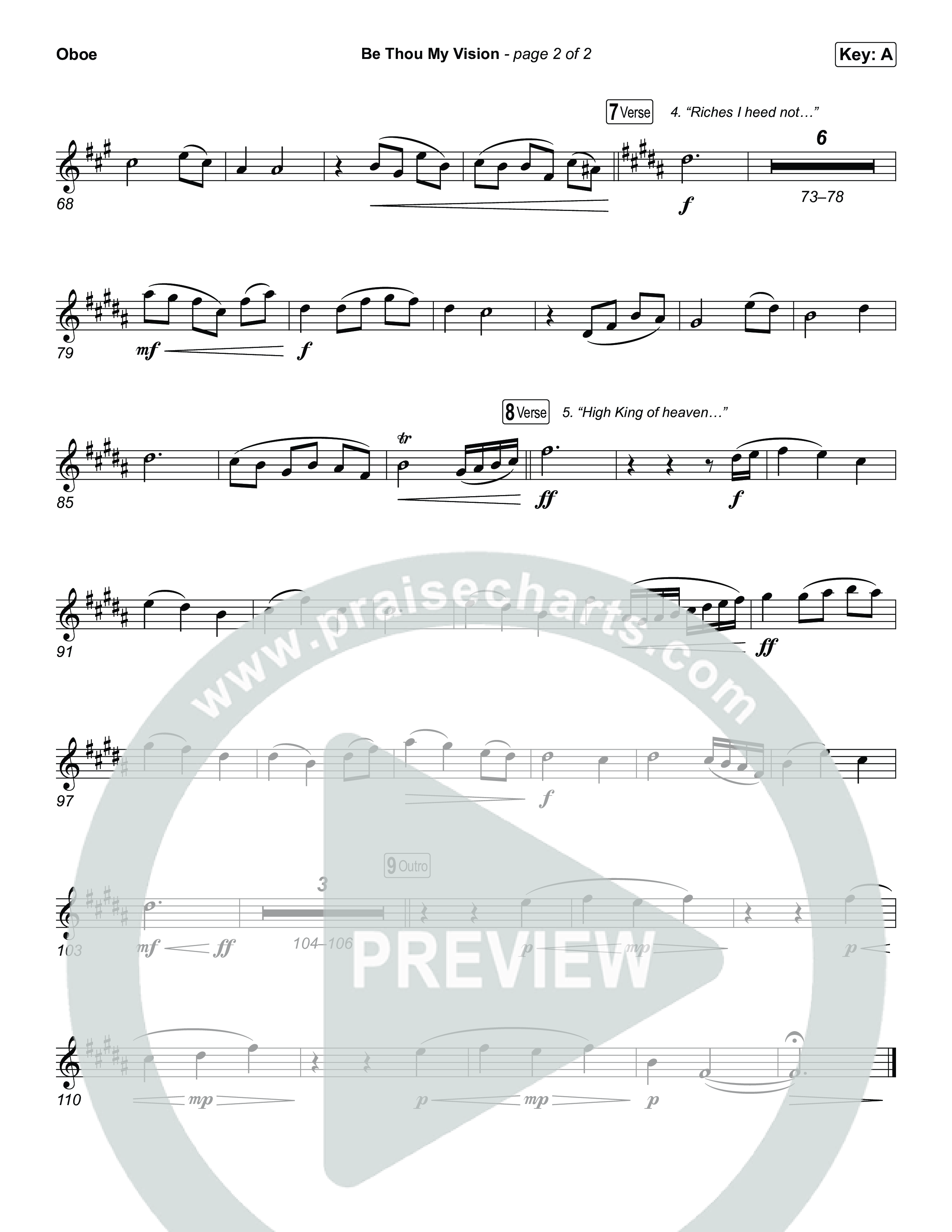 Be Thou My Vision Oboe (The Worship Initiative)