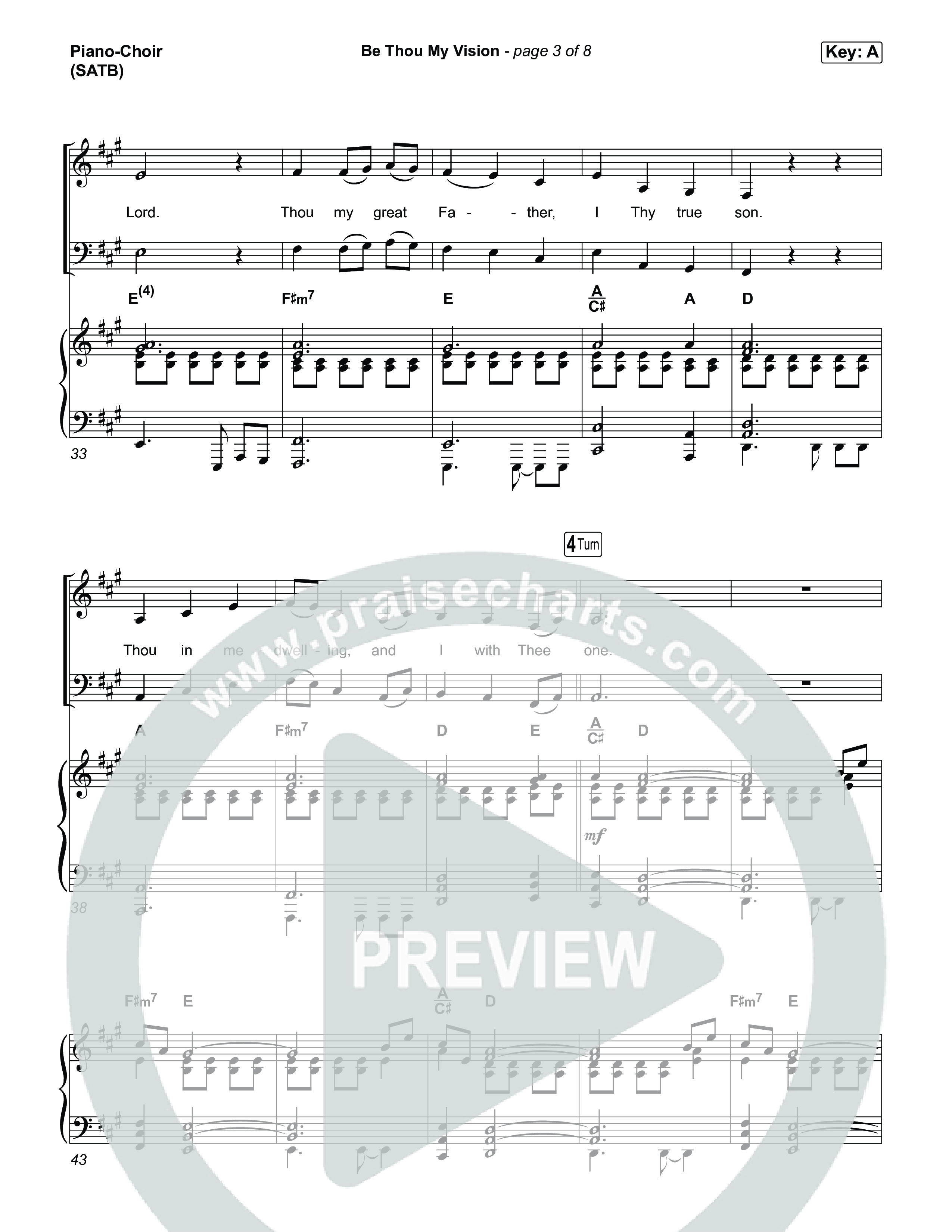 Be Thou My Vision Piano/Choir (SATB) (The Worship Initiative)