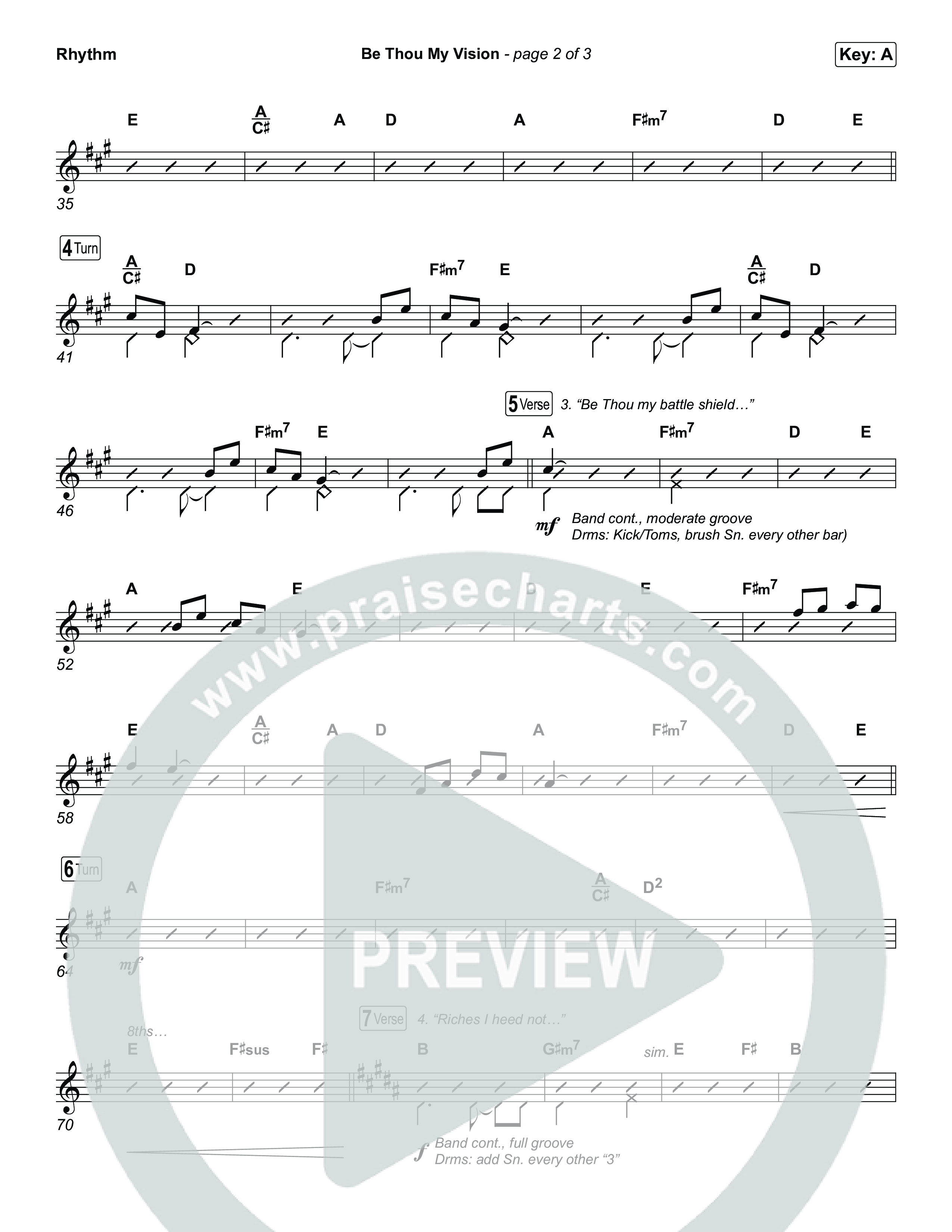 Be Thou My Vision Rhythm Chart (The Worship Initiative)