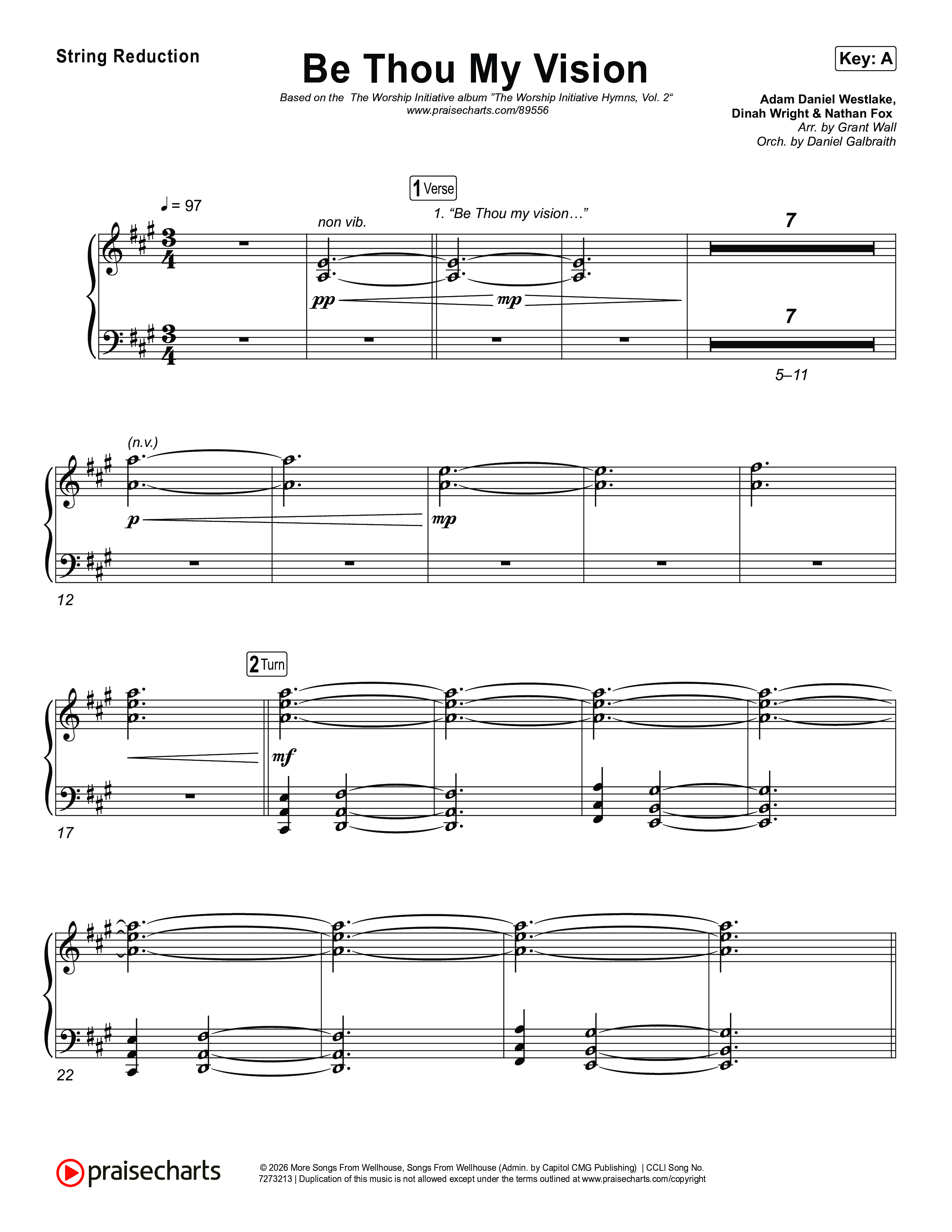 Be Thou My Vision String Reduction (The Worship Initiative)