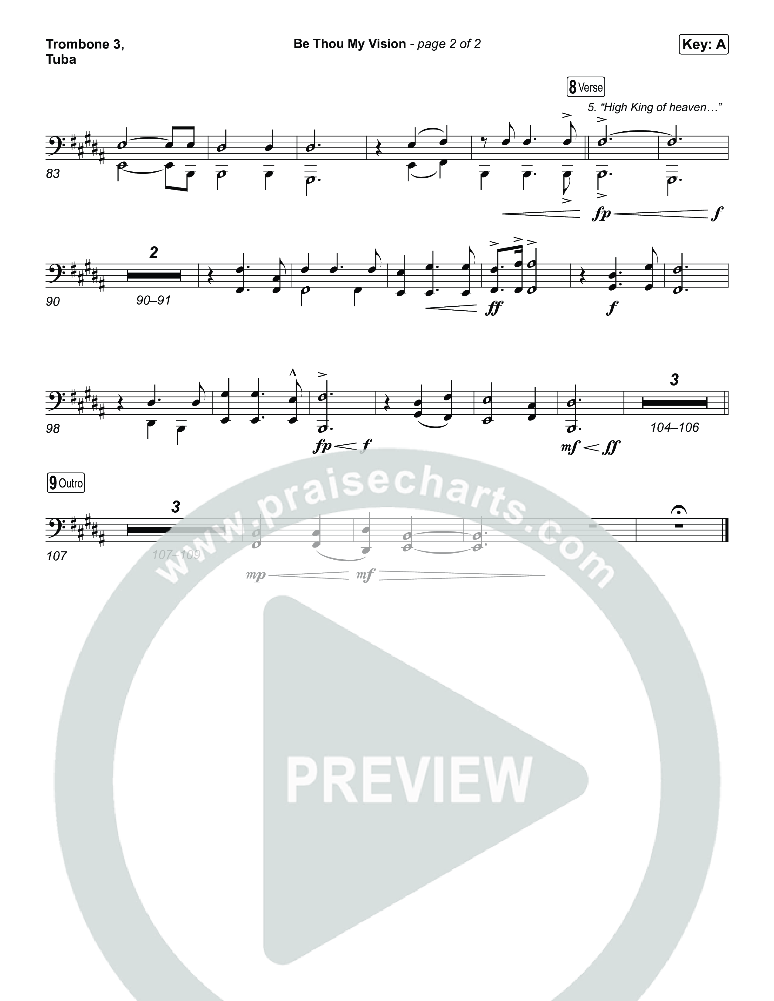 Be Thou My Vision Trombone 3/Tuba (The Worship Initiative)