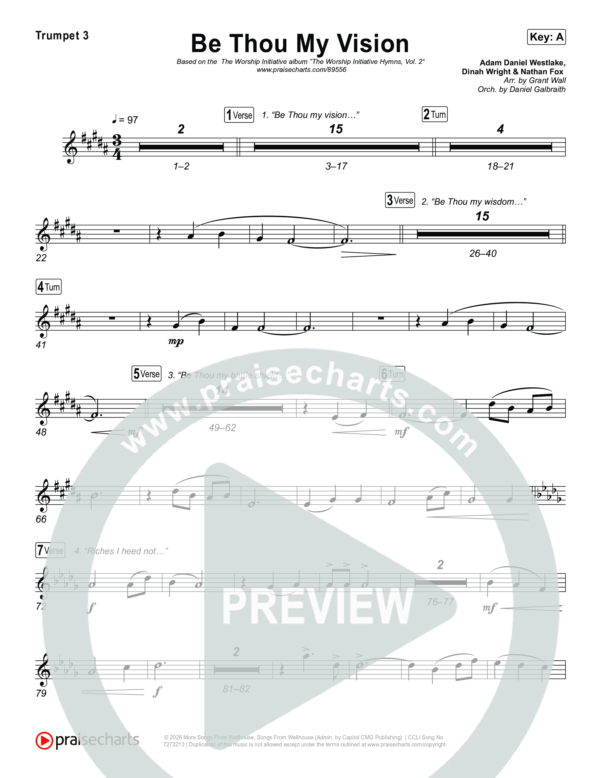 Be Thou My Vision Trumpet 1,2 (The Worship Initiative)
