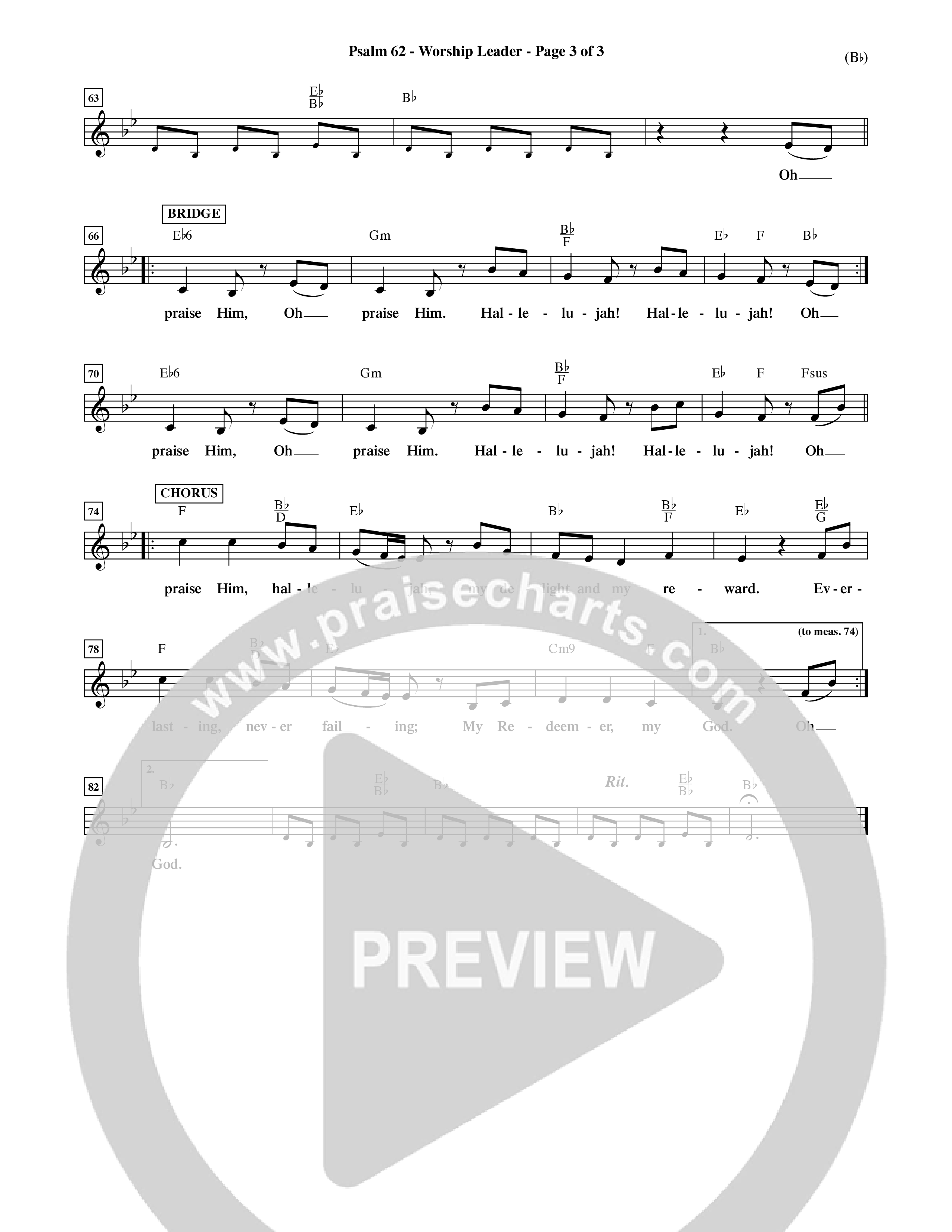 Psalm 62 (Choral Anthem SATB) Rhythm Pack (Word Music Choral / Orch. Dave Williamson)