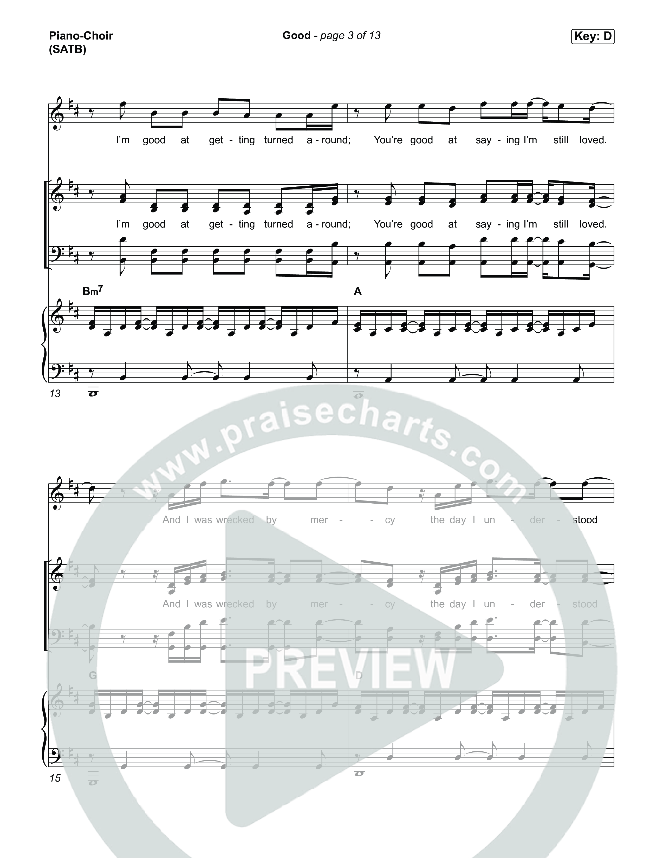 Good Piano/Vocal Pack (Matthew West)