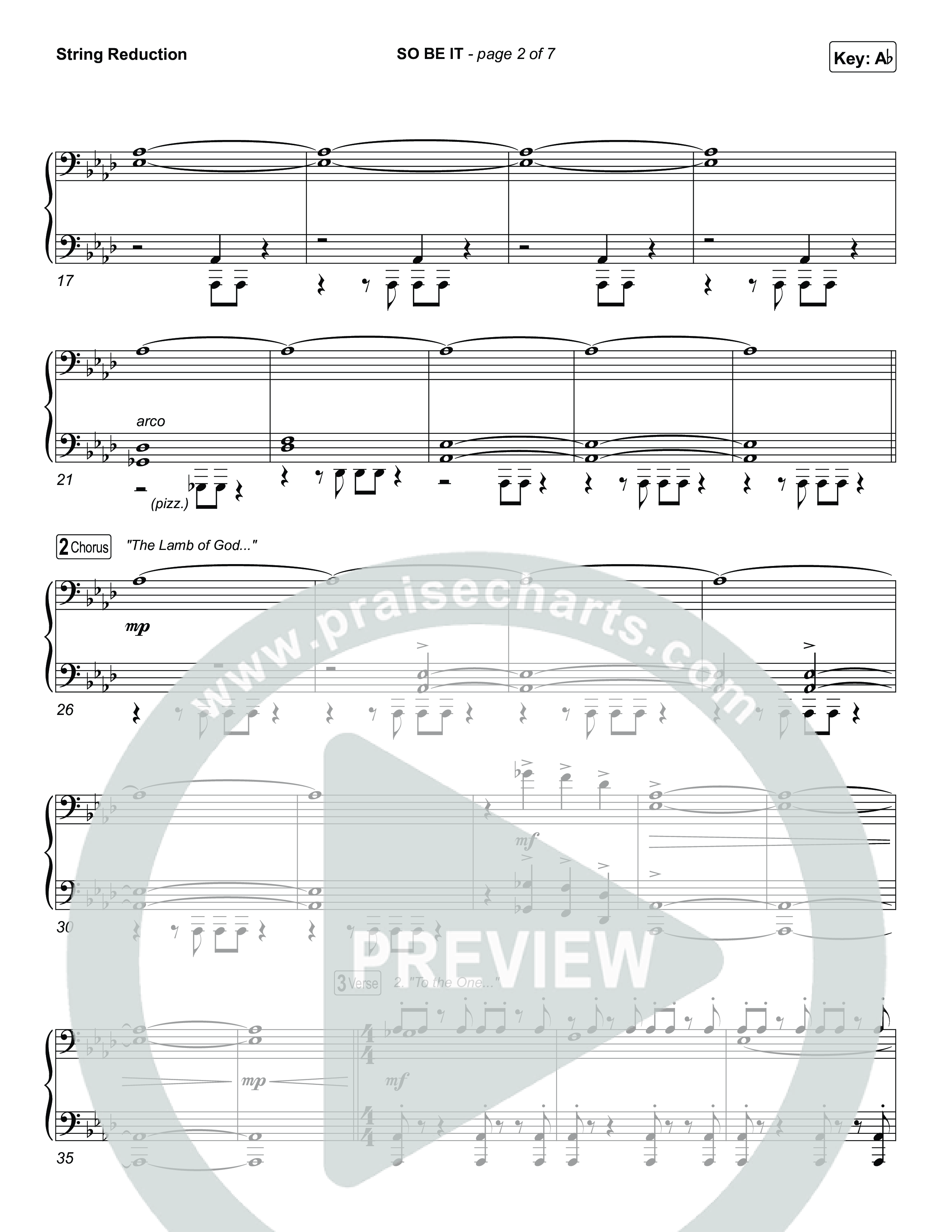 SO BE IT String Reduction (Elevation Worship / Tiffany Hudson / Chris Brown)