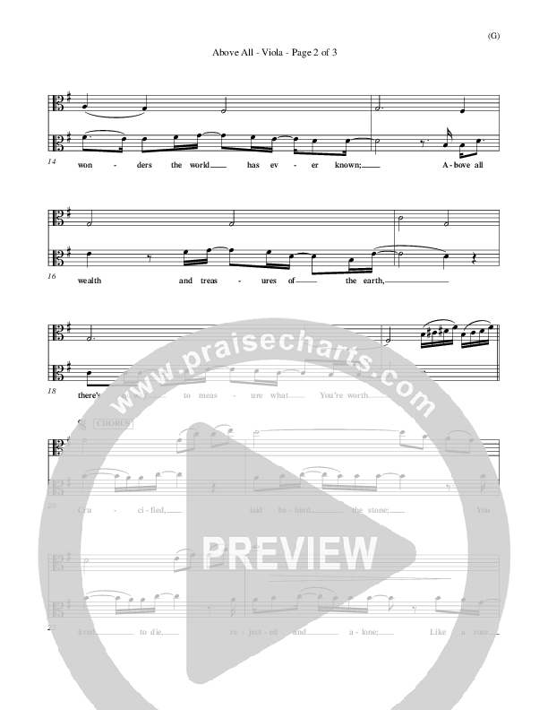 Above All Viola (Paul Baloche)