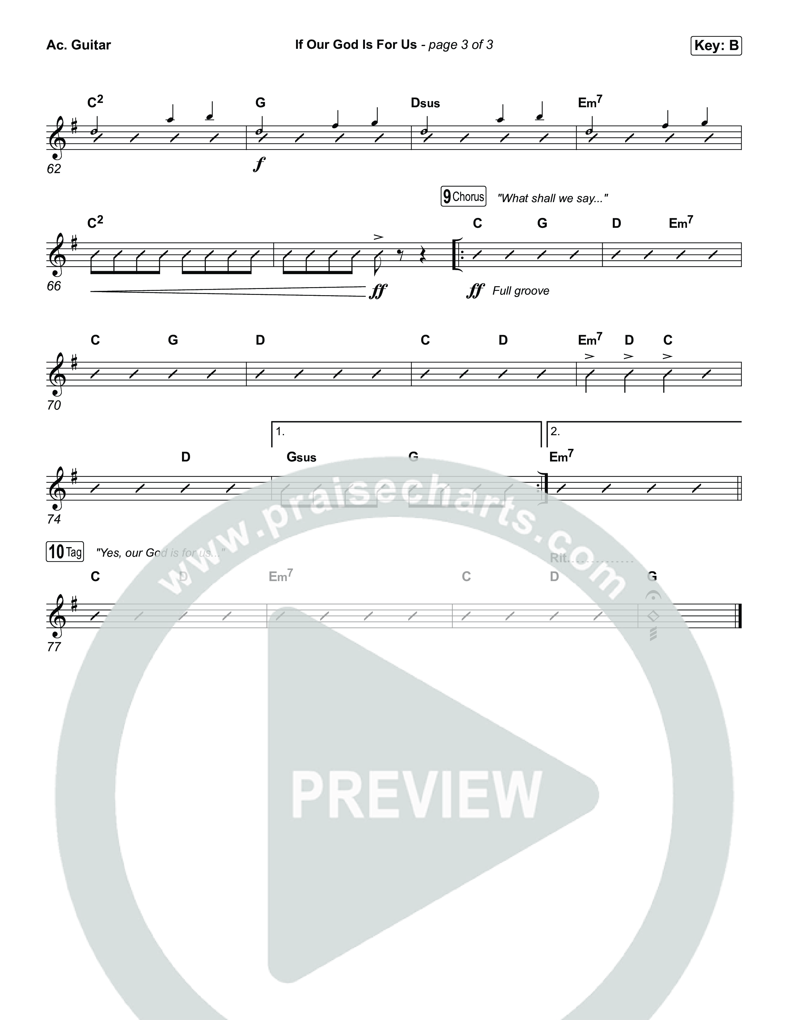 If Our God Is For Us Acoustic Guitar (Jordan Kauflin)