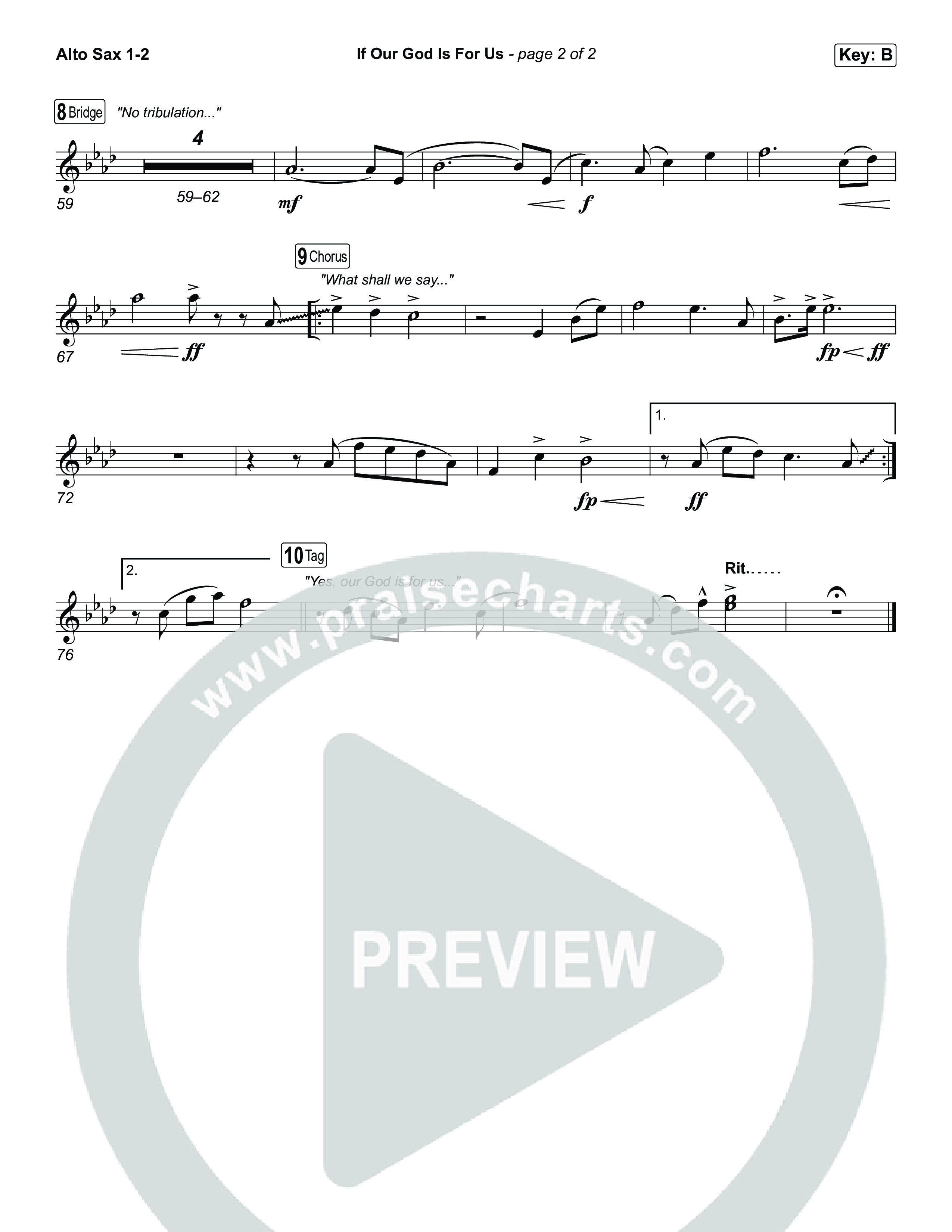 If Our God Is For Us Sax Pack (Jordan Kauflin)