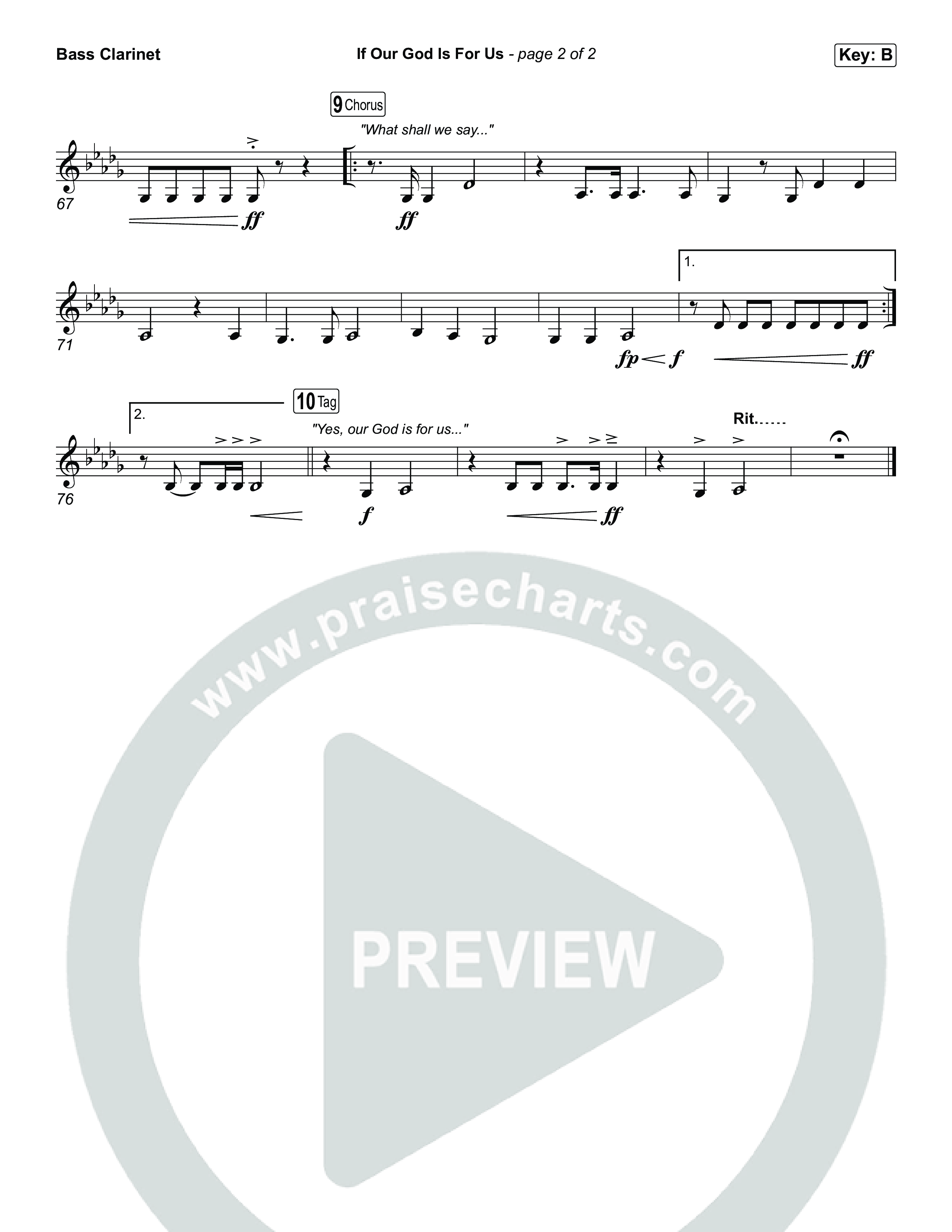 If Our God Is For Us Bass Clarinet (Jordan Kauflin)