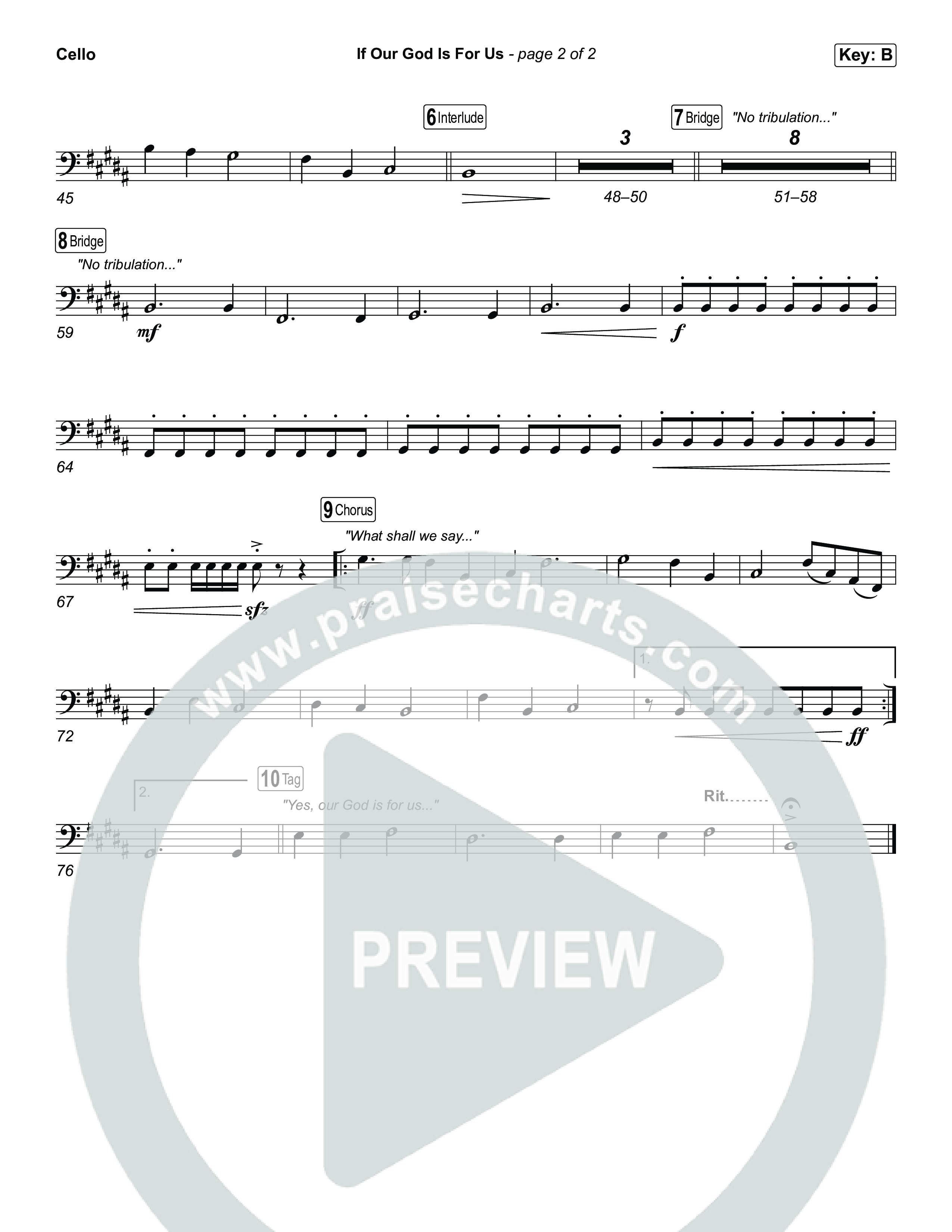 If Our God Is For Us Cello (Jordan Kauflin)