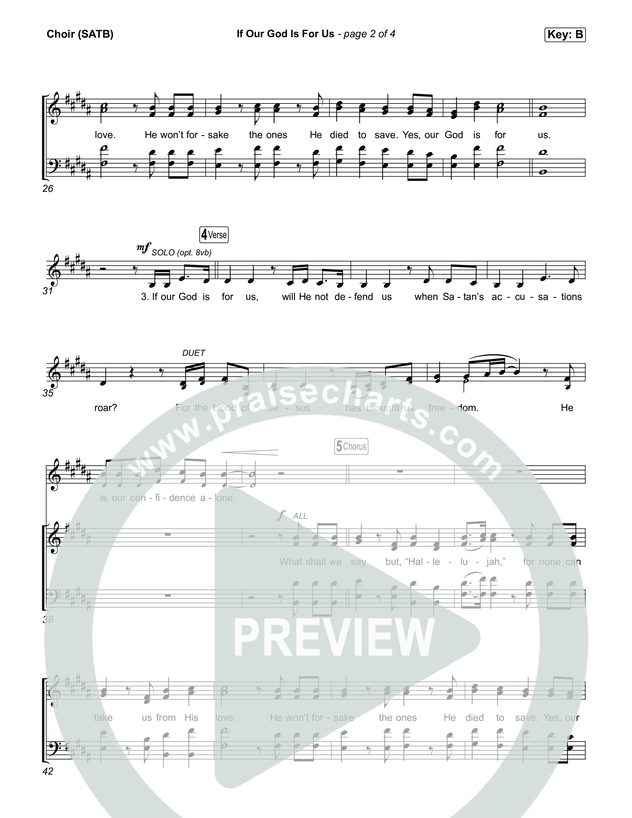 If Our God Is For Us Choir Sheet (SATB) (Jordan Kauflin)