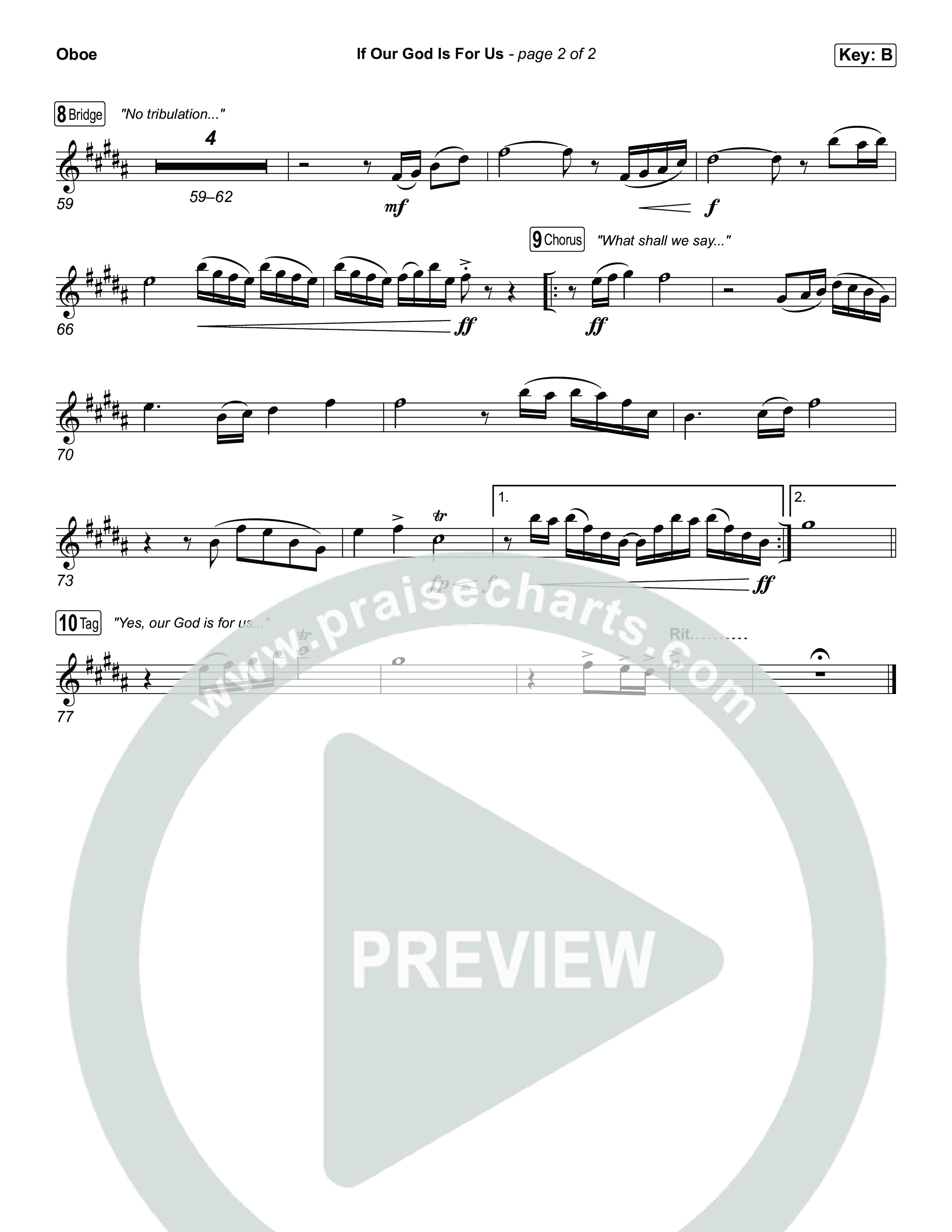 If Our God Is For Us Oboe (Jordan Kauflin)