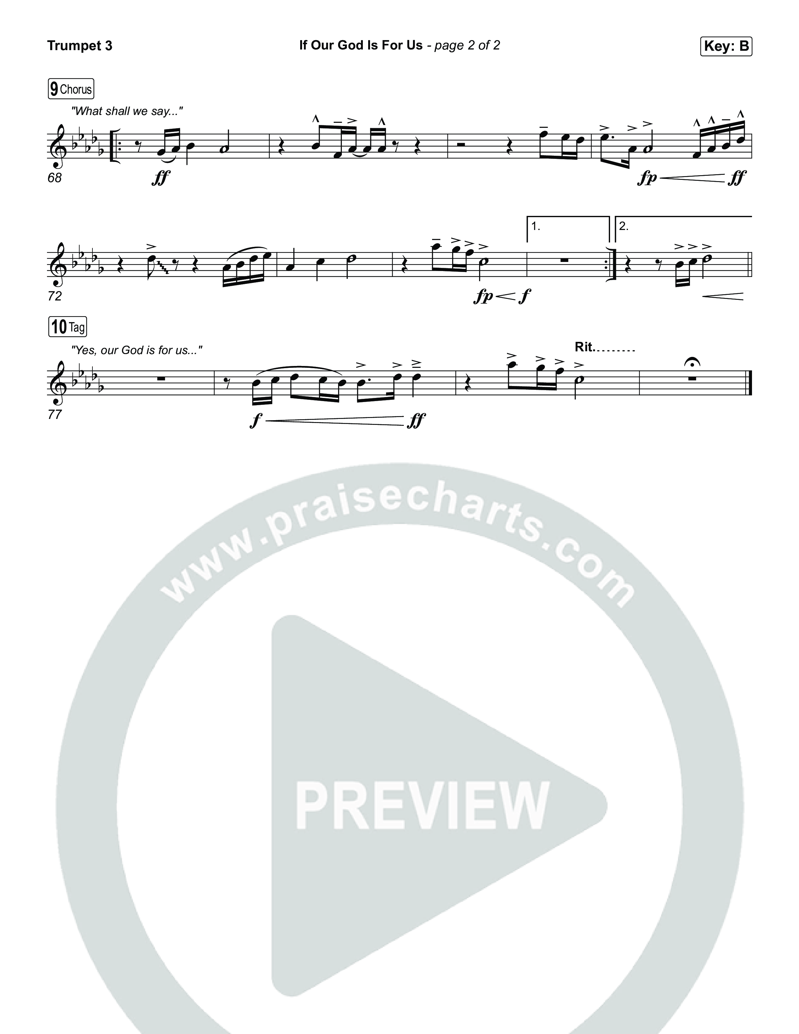 If Our God Is For Us Trumpet 3 (Jordan Kauflin)