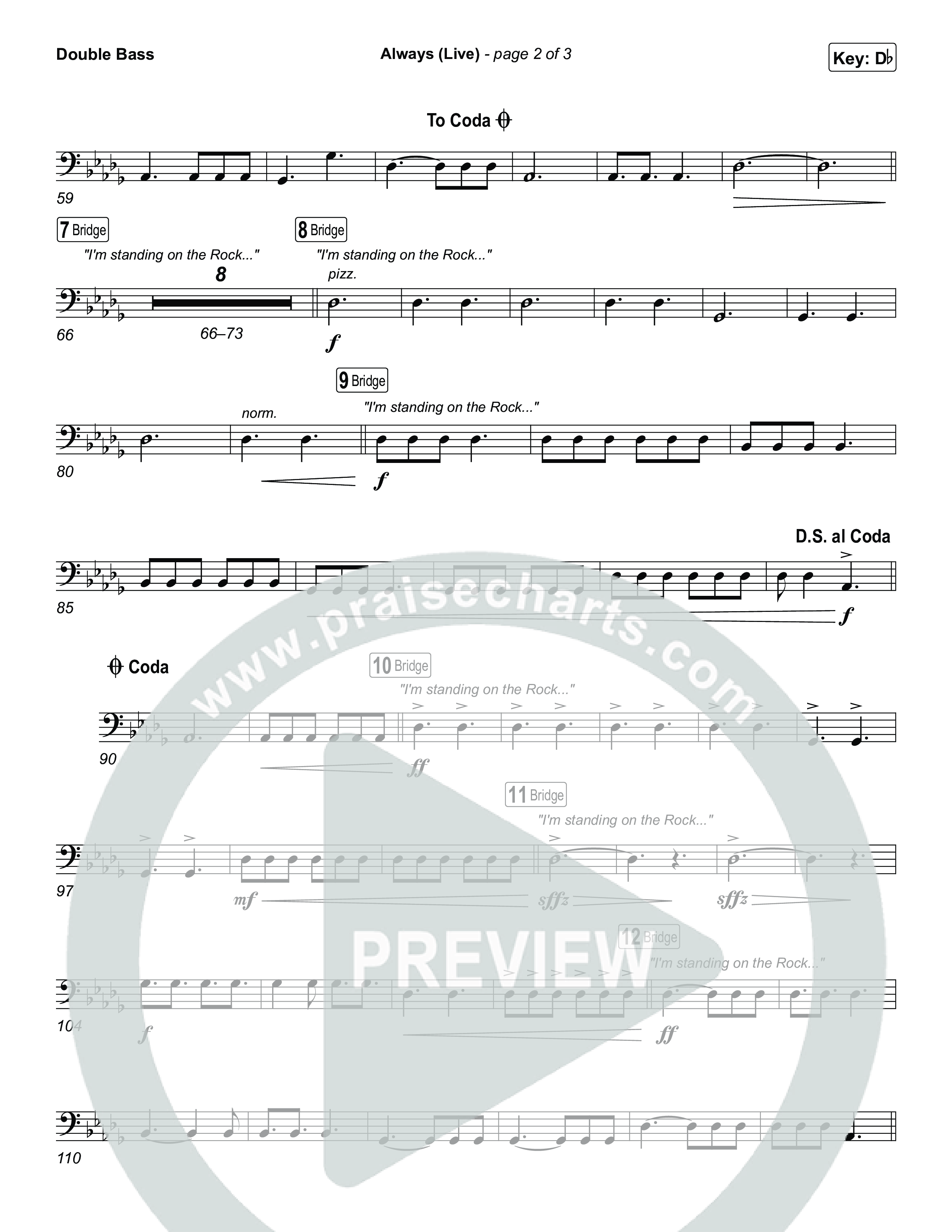 Always (Live) String Bass (Gateway Worship)