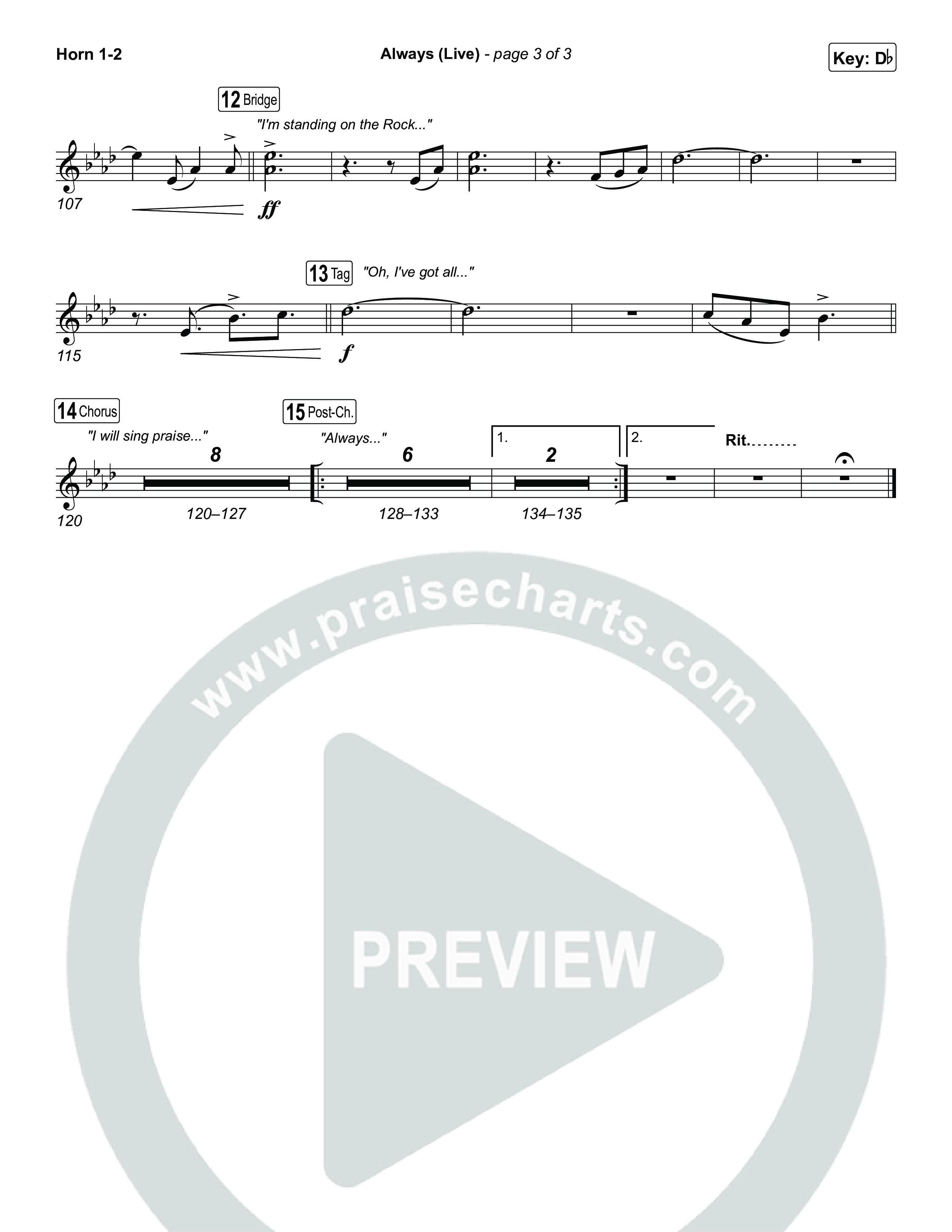 Always (Live) Brass Pack (Gateway Worship)