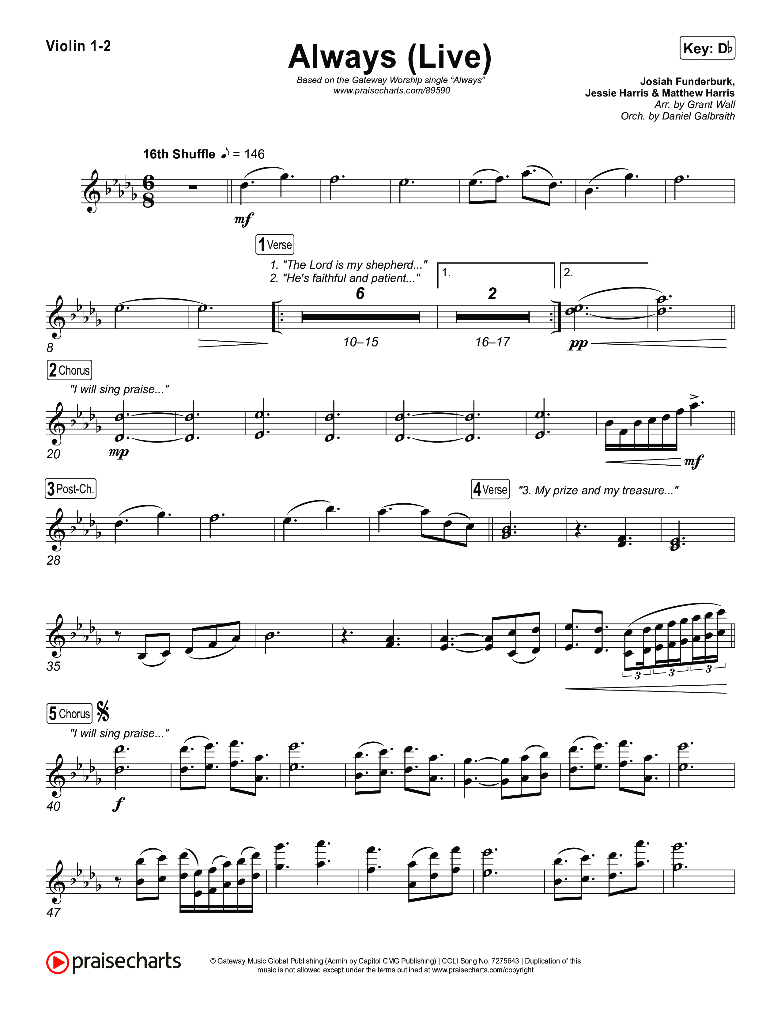 Always (Live) String Pack (Gateway Worship)