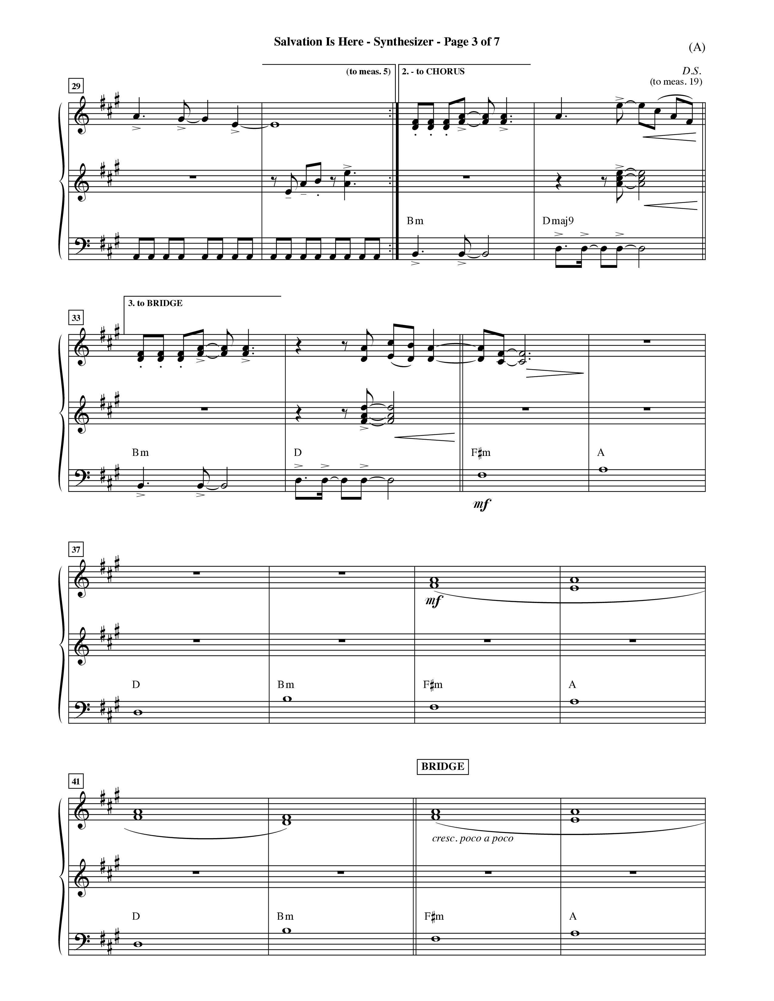 Salvation Is Here (Choral Anthem SATB) Synth (Word Music Choral / Arr. Terry Winch)