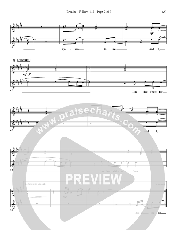 Breathe French Horn 1/2 (Marie Barnett)