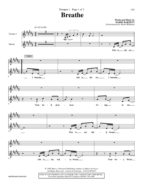 Breathe Trumpet 1 (Marie Barnett)