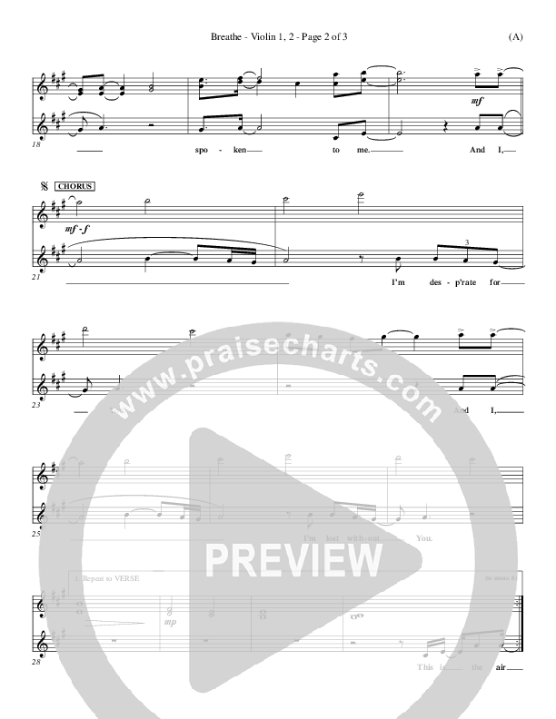 Breathe Violin 1/2 (Marie Barnett)