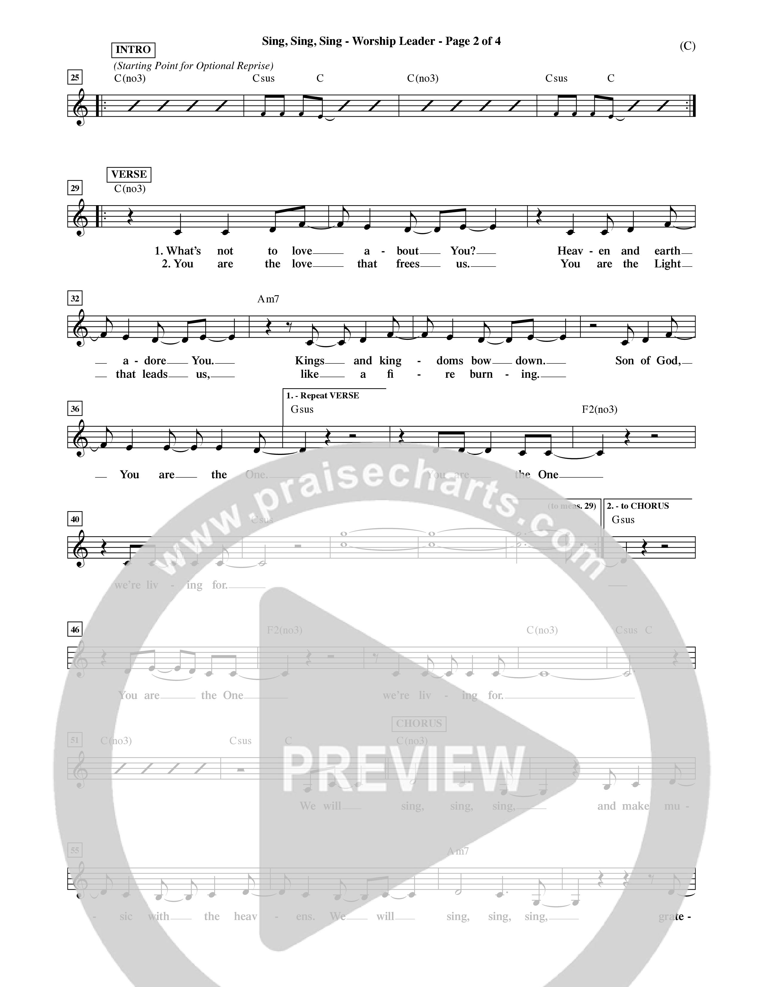 Sing Sing Sing (Choral Anthem SATB) Rhythm Pack (Word Music Choral / Arr. David Shipps)