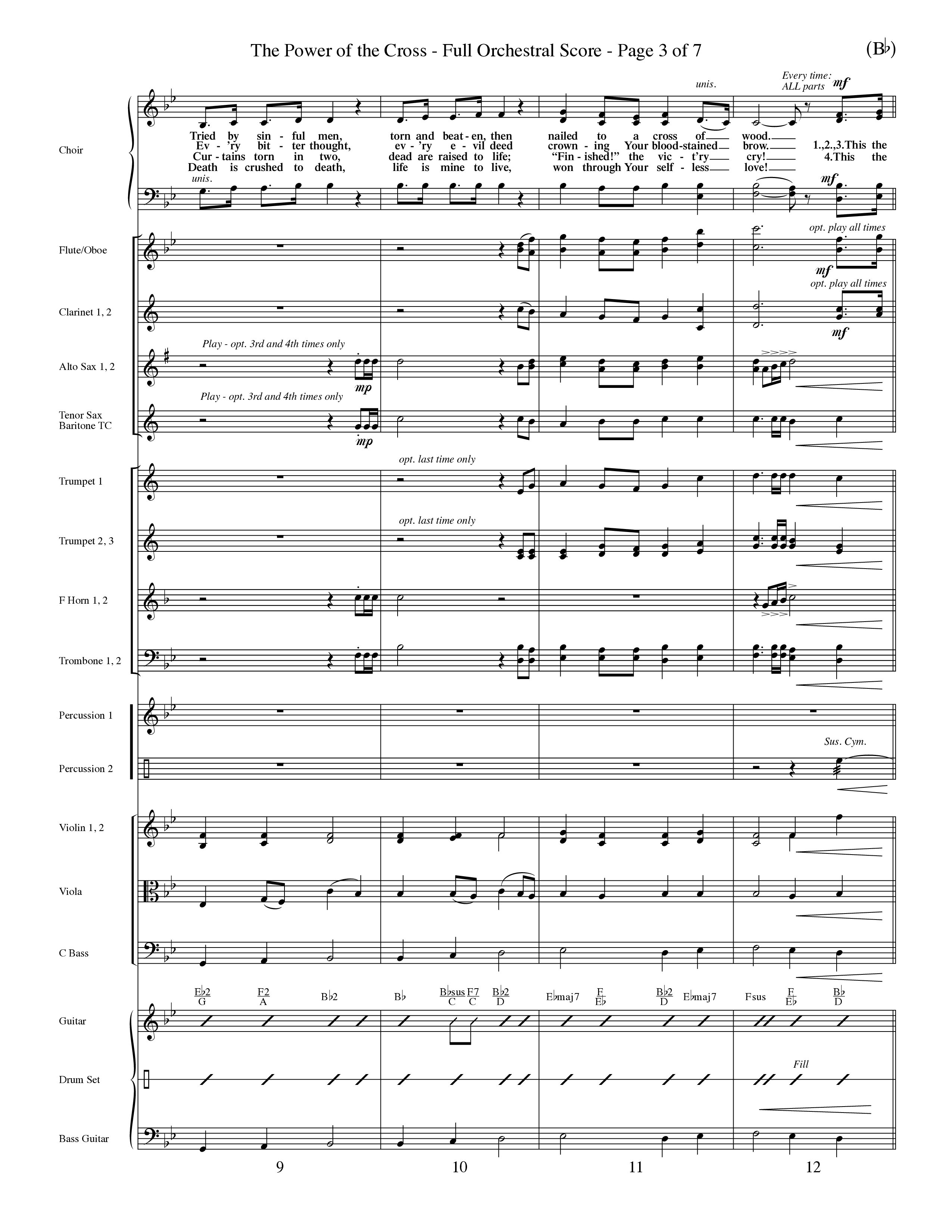 The Power Of The Cross (Choral Anthem SATB) Conductor's Score (Word Music Choral / Orch. David Winkler)