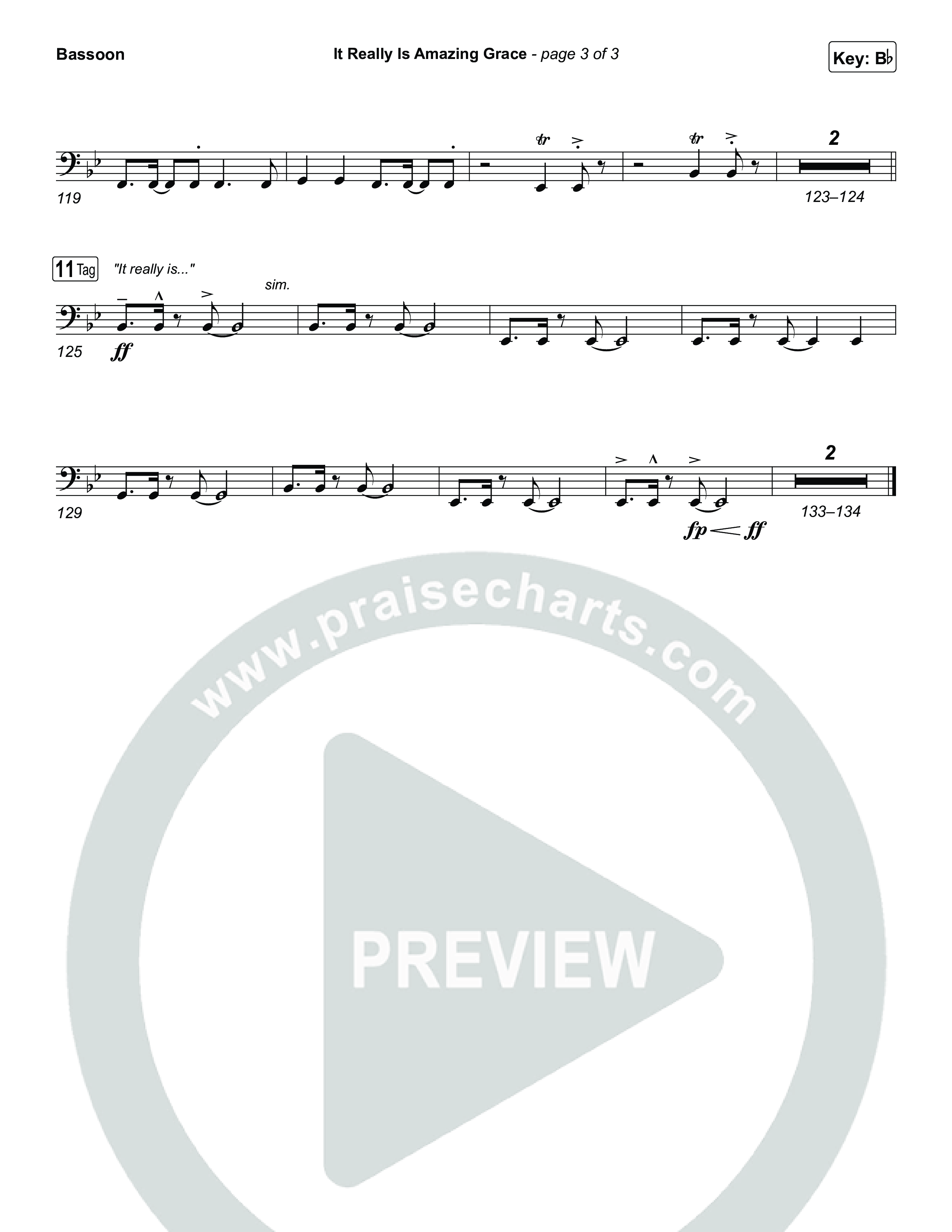 It Really Is Amazing Grace Bassoon (Phil Wickham / Crowder)