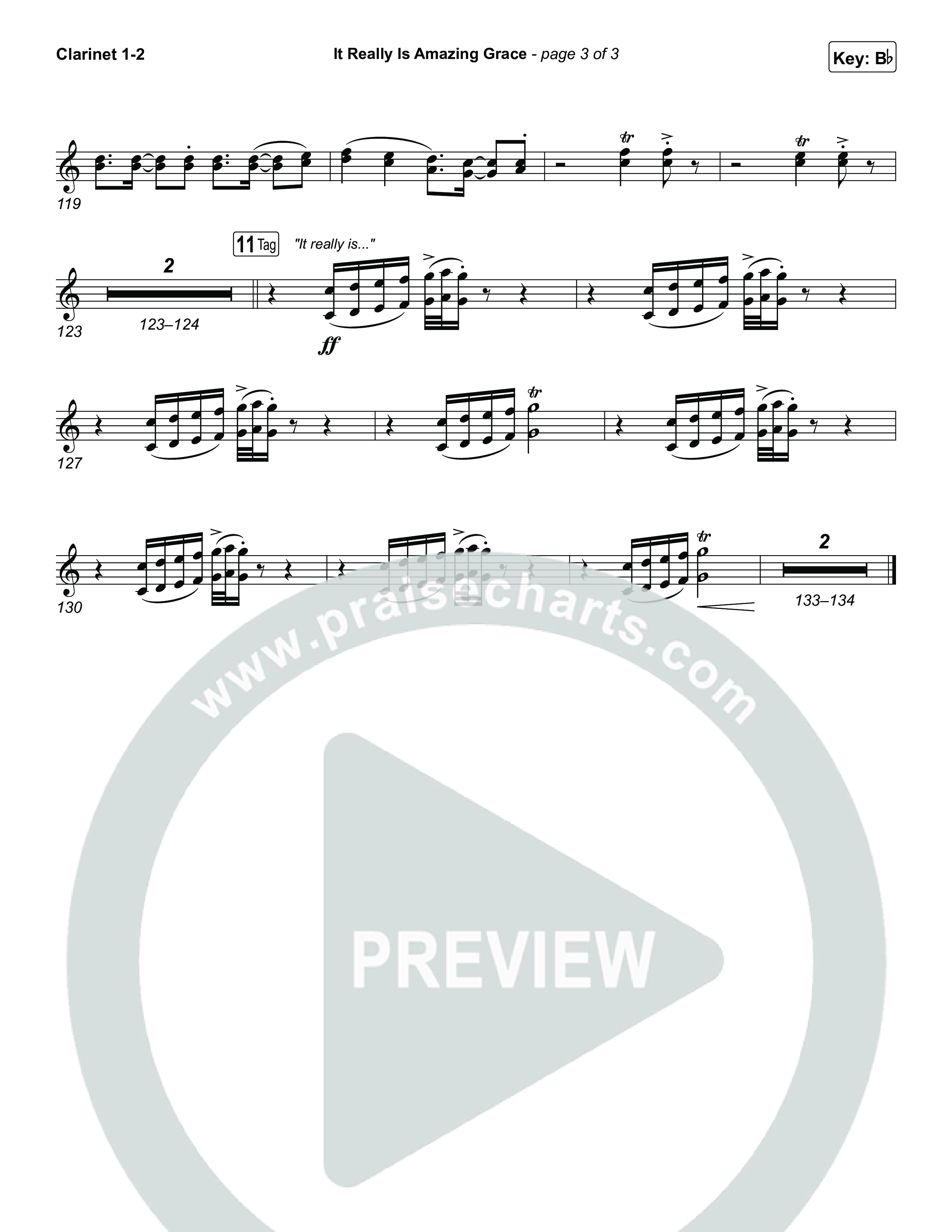 It Really Is Amazing Grace Clarinet 1/2 (Phil Wickham / Crowder)