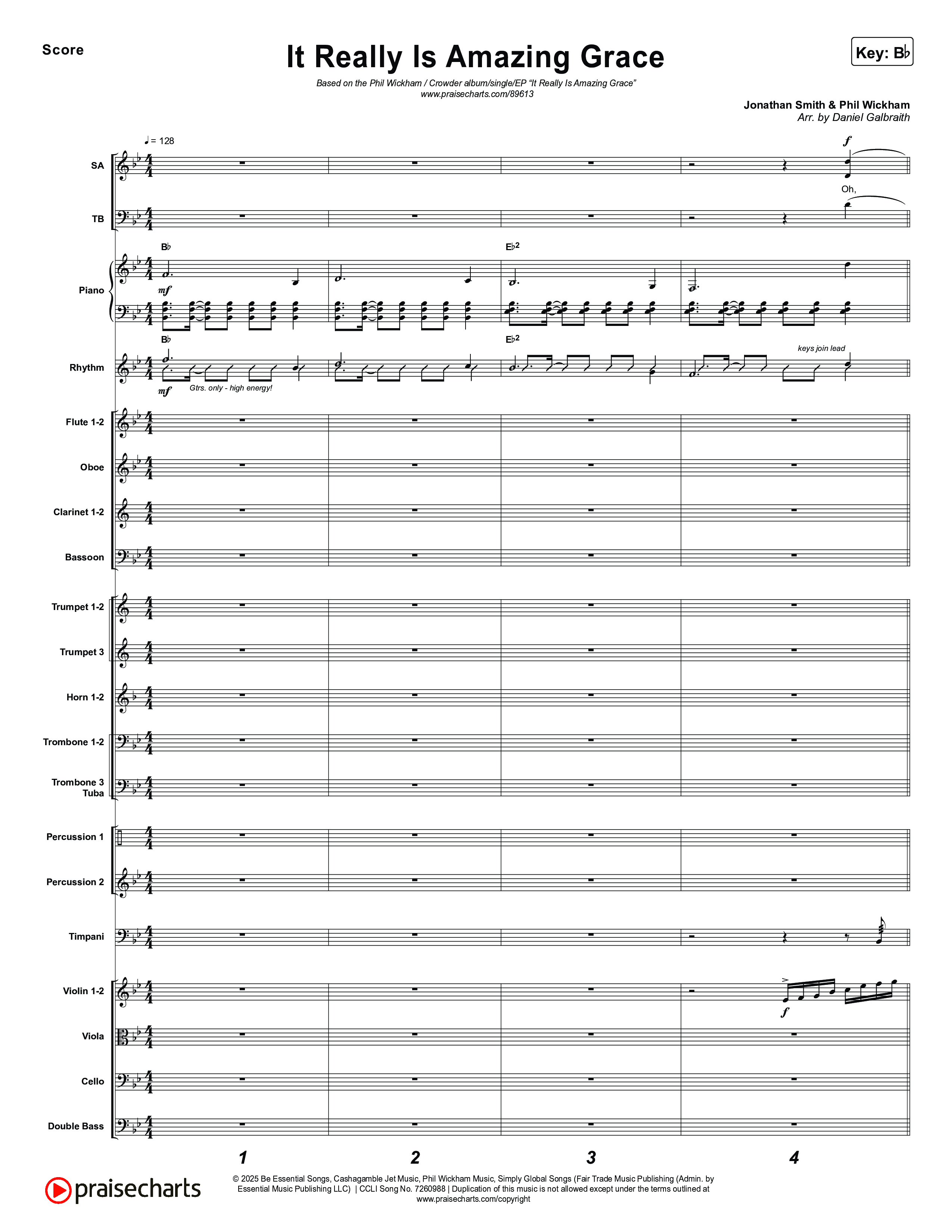 It Really Is Amazing Grace Orchestration (Phil Wickham / Crowder)