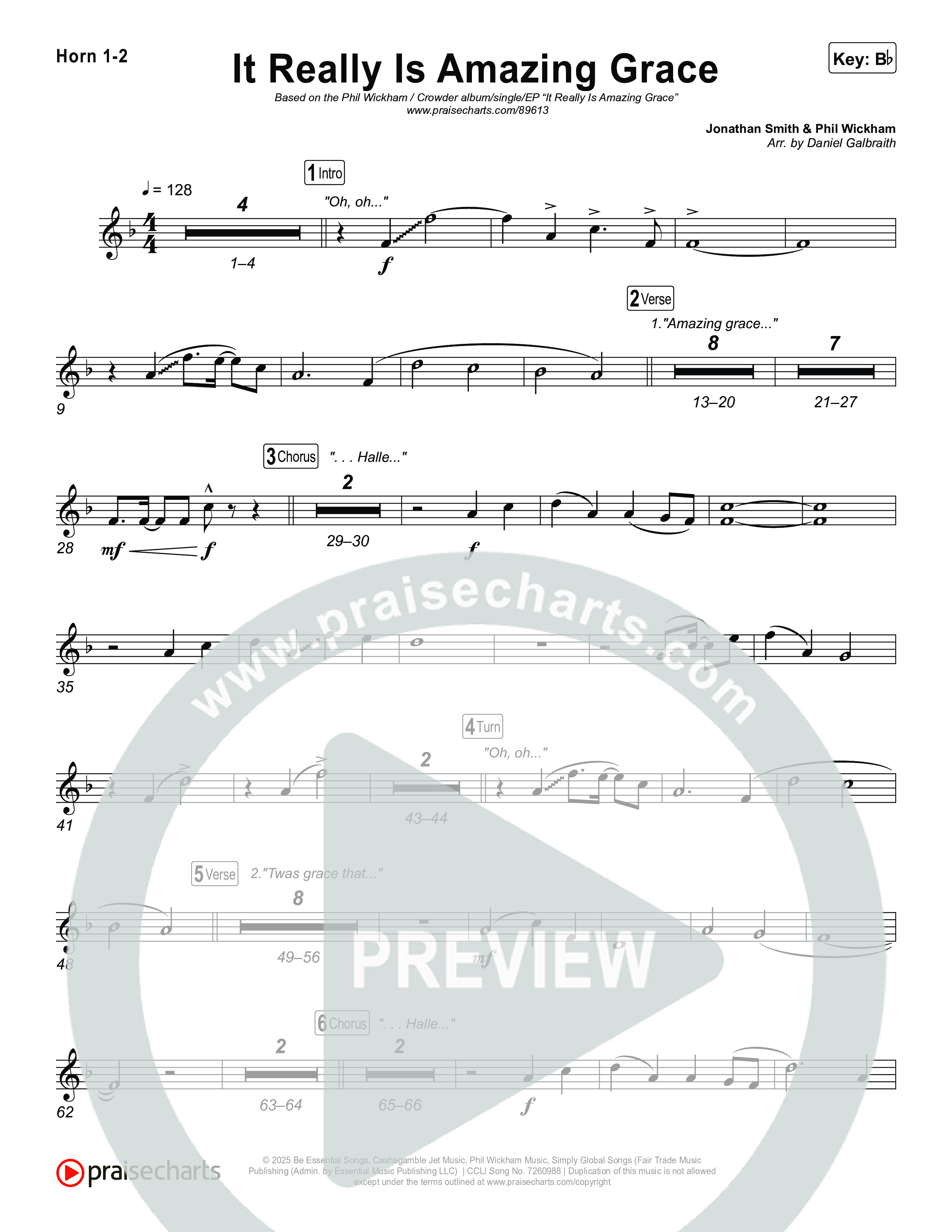 It Really Is Amazing Grace Brass Pack (Phil Wickham / Crowder)