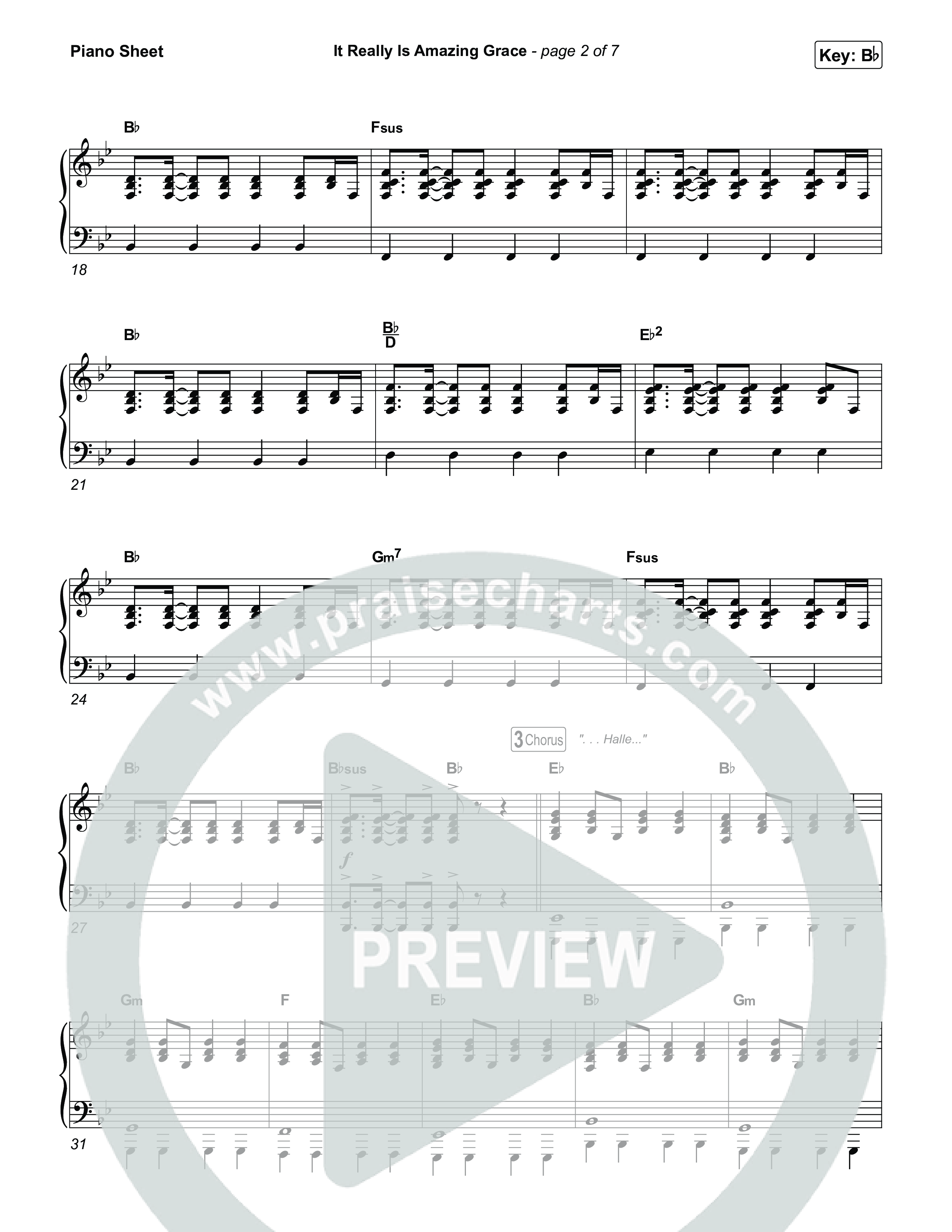 It Really Is Amazing Grace Piano Sheet (Phil Wickham / Crowder)