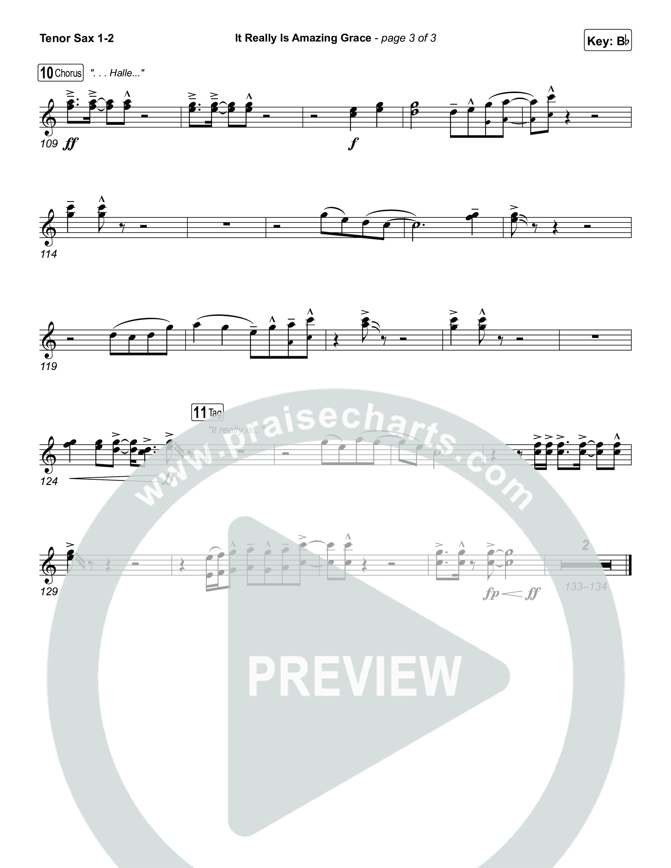 It Really Is Amazing Grace Tenor Sax 1,2 (Phil Wickham / Crowder)