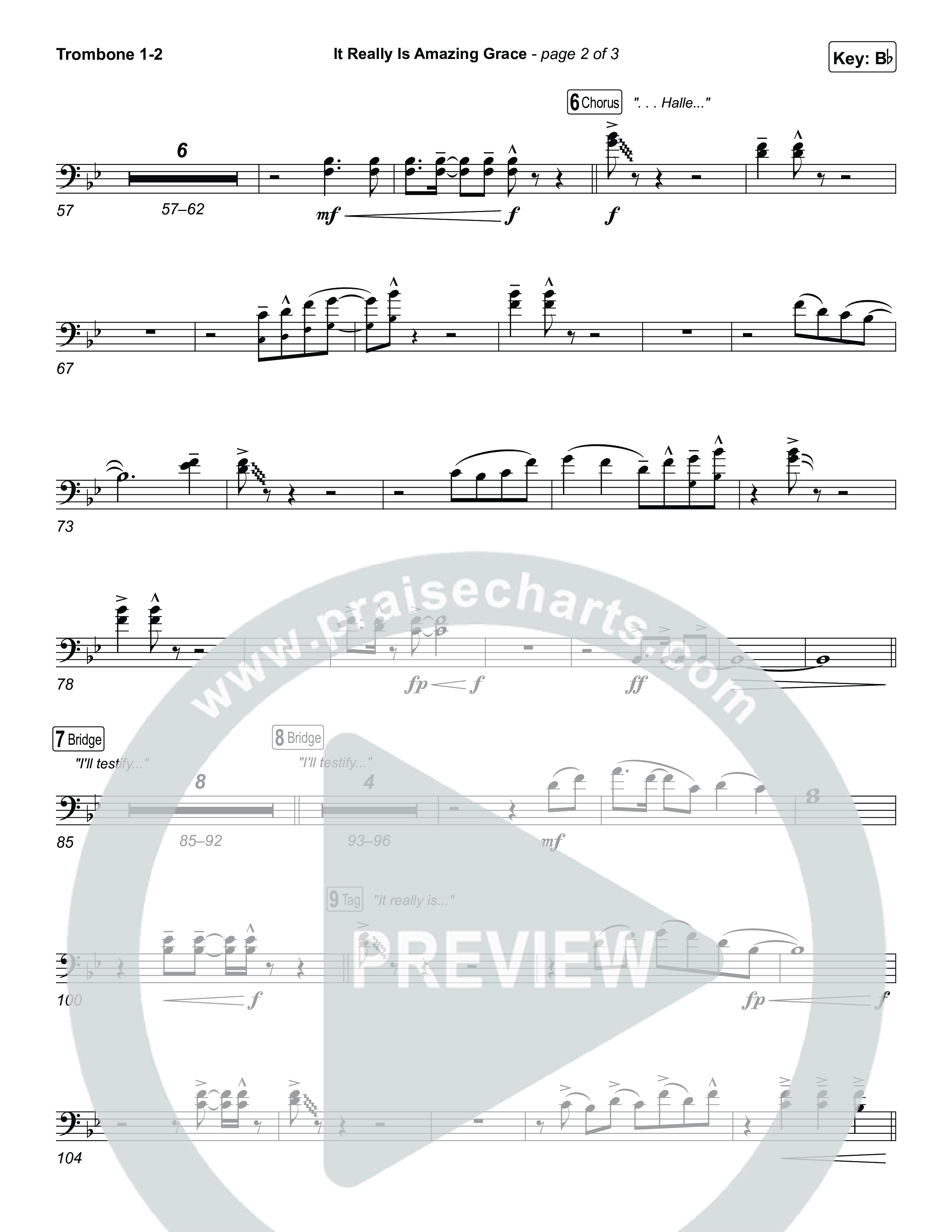 It Really Is Amazing Grace Trombone 1,2 (Phil Wickham / Crowder)