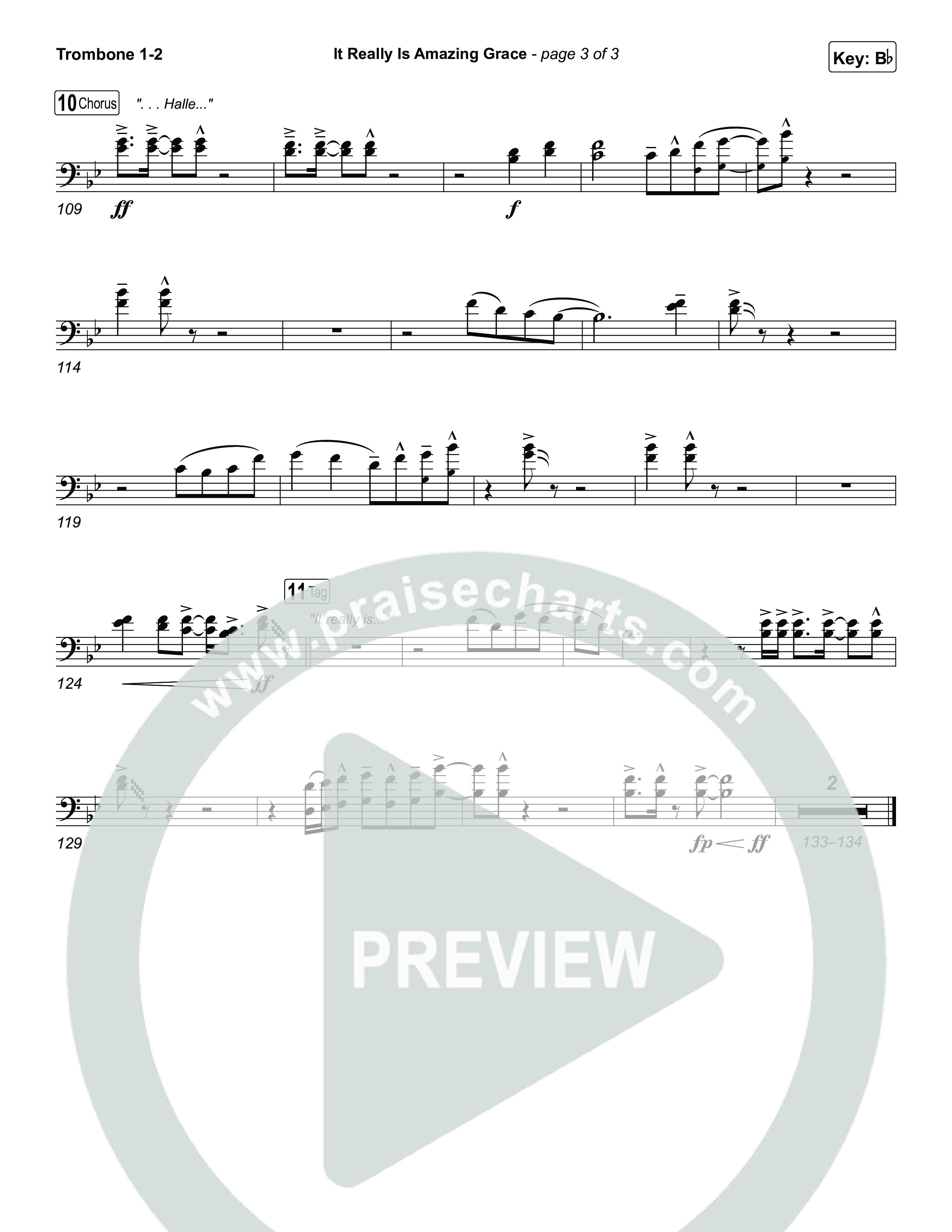 It Really Is Amazing Grace Trombone 1,2 (Phil Wickham / Crowder)