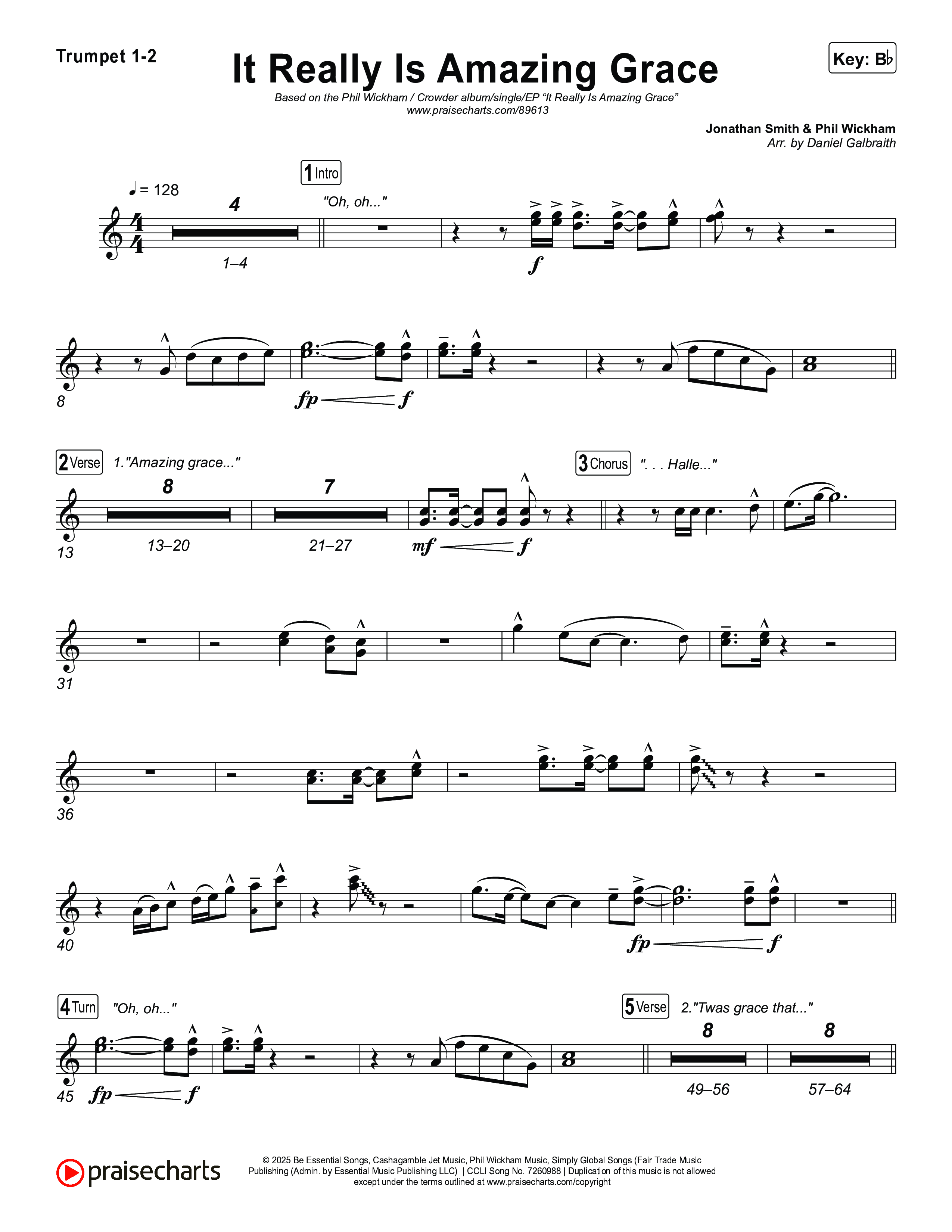 It Really Is Amazing Grace Brass Pack (Phil Wickham / Crowder)