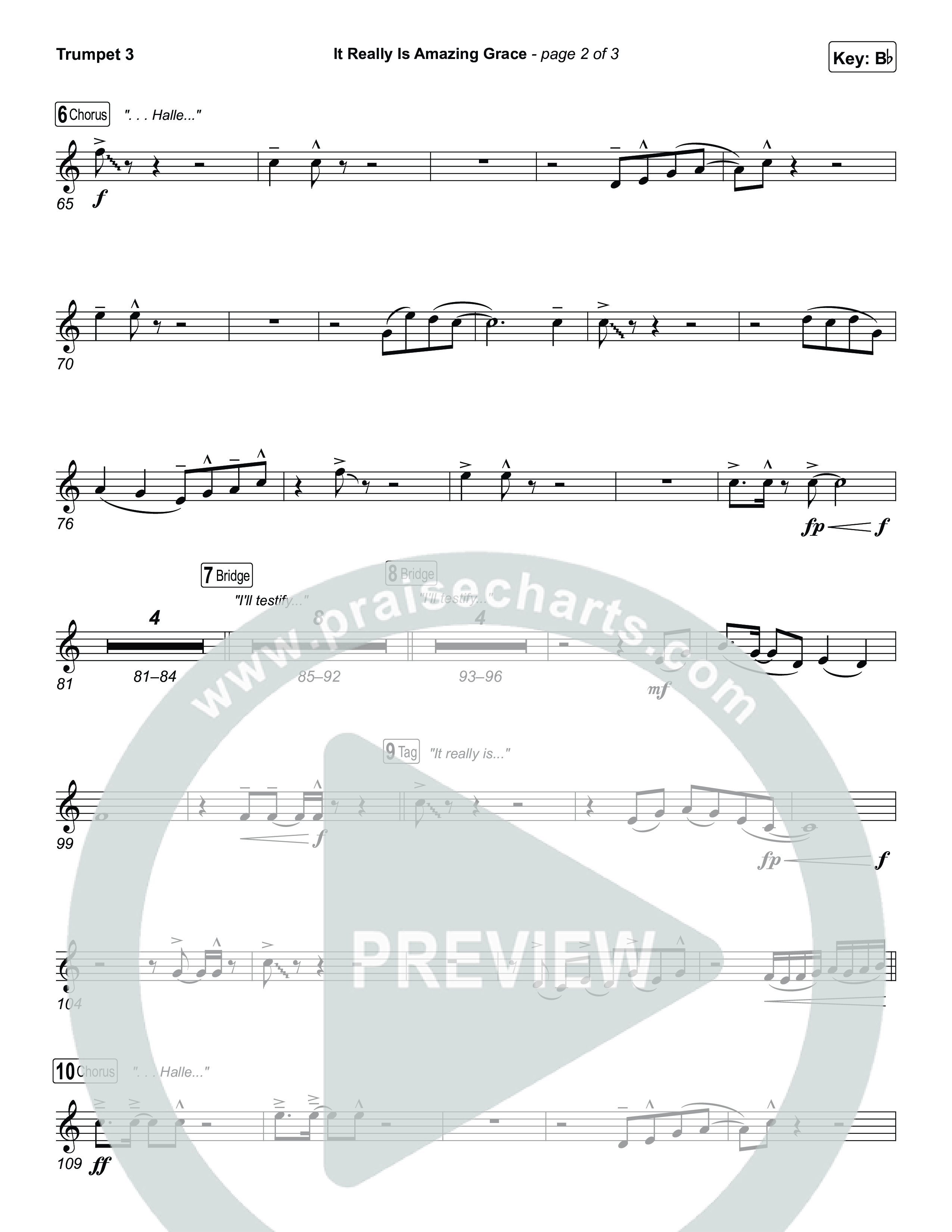 It Really Is Amazing Grace Trumpet 3 (Phil Wickham / Crowder)