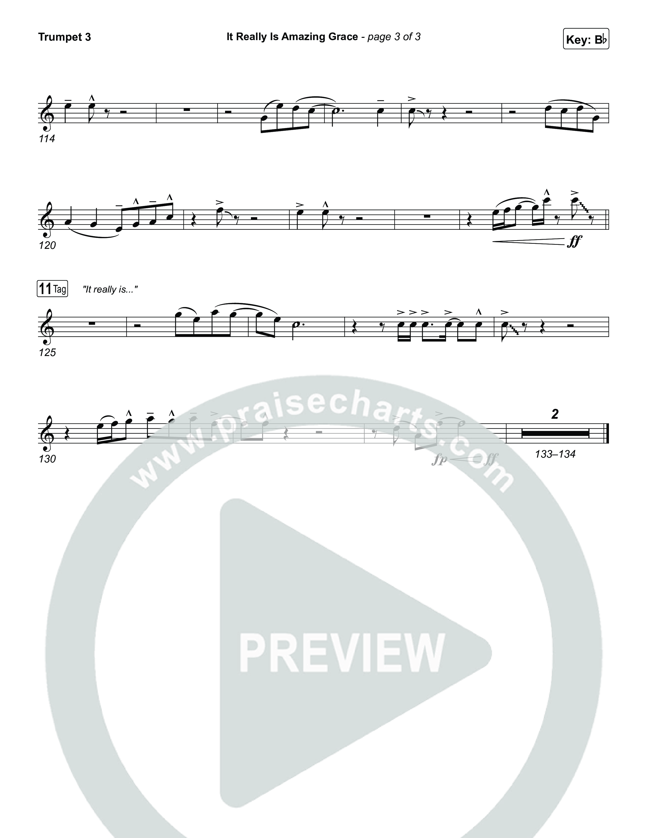 It Really Is Amazing Grace Trumpet 3 (Phil Wickham / Crowder)