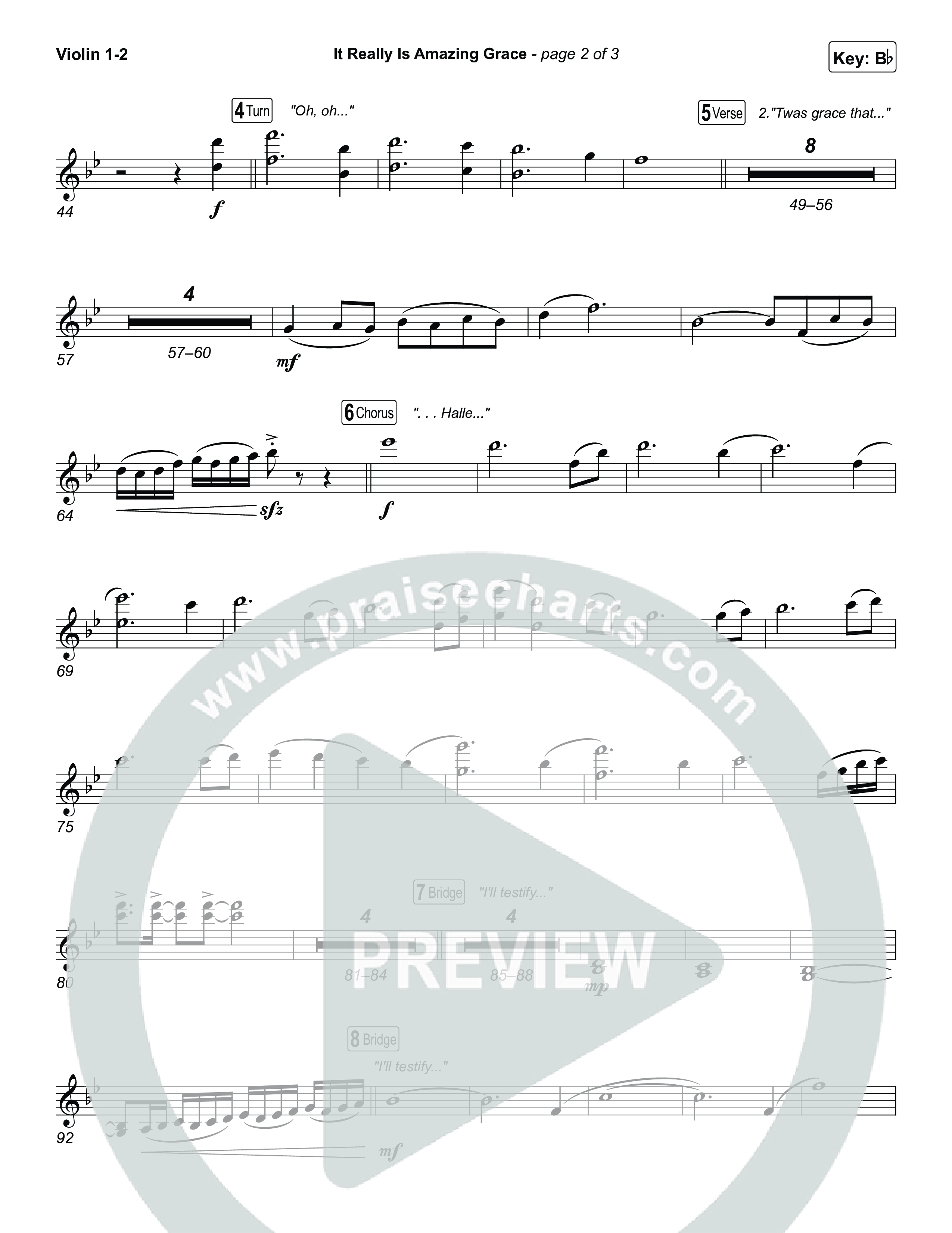 It Really Is Amazing Grace Violin 1,2 (Phil Wickham / Crowder)