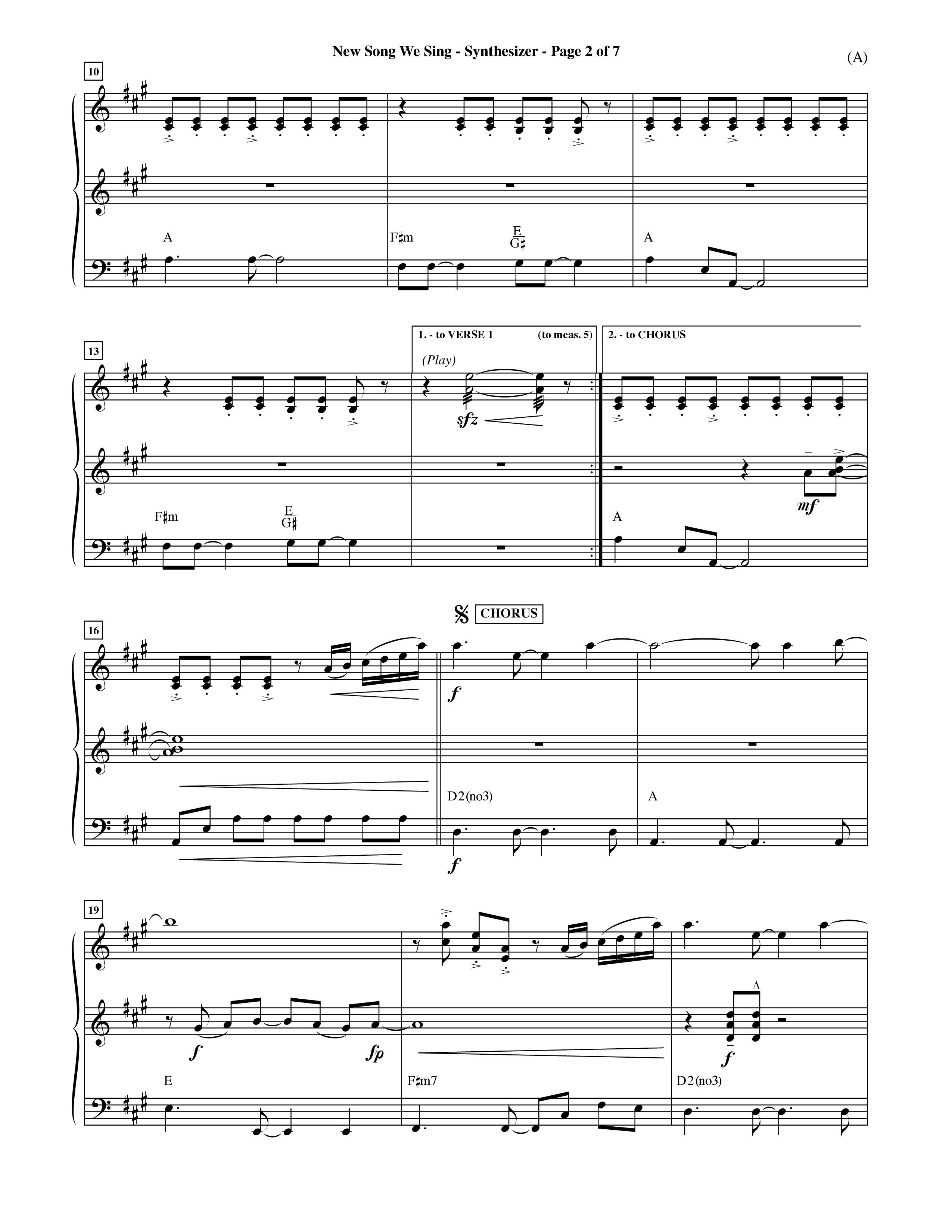 New Song We Sing (Choral Anthem SATB) Synth (Word Music Choral / Arr. David Shipps)