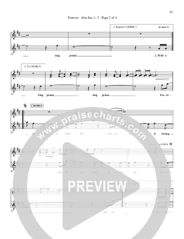 Forever Alto Sax 1/2 (Chris Tomlin)