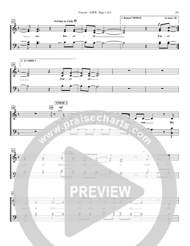 Forever Choir Vocals (SATB) (Chris Tomlin)