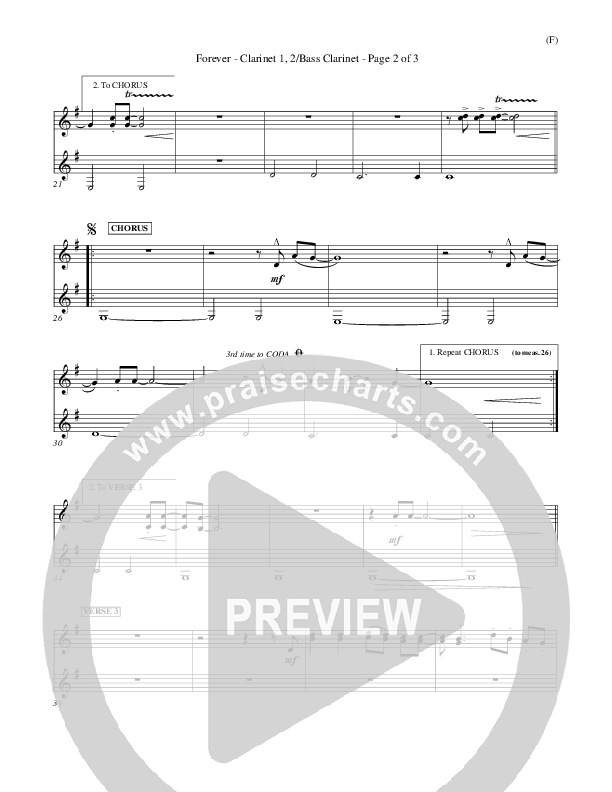 Forever Clarinet 1/2 (Chris Tomlin)