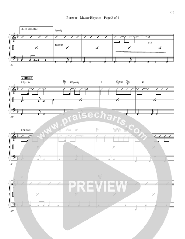 Forever Rhythm Chart (Chris Tomlin)