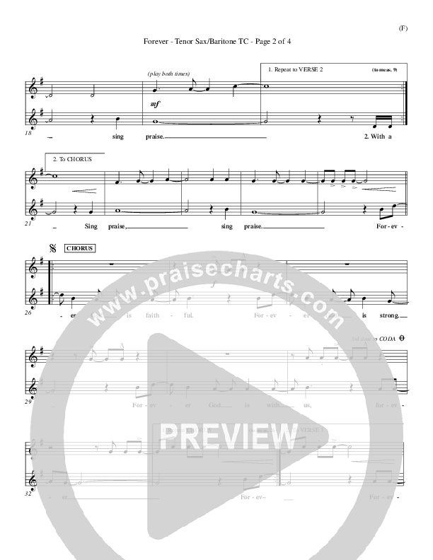 Forever Tenor Sax 2 (Chris Tomlin)