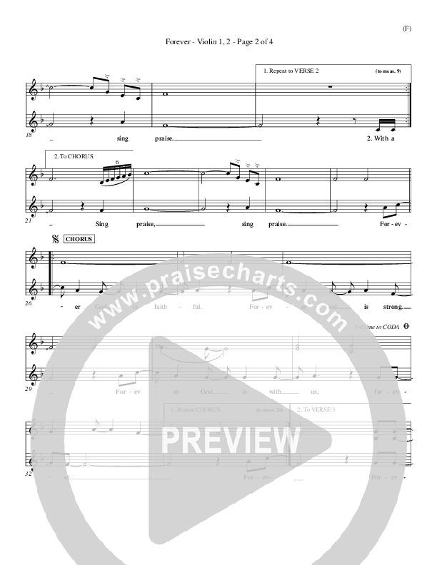 Forever Violin 1/2 (Chris Tomlin)