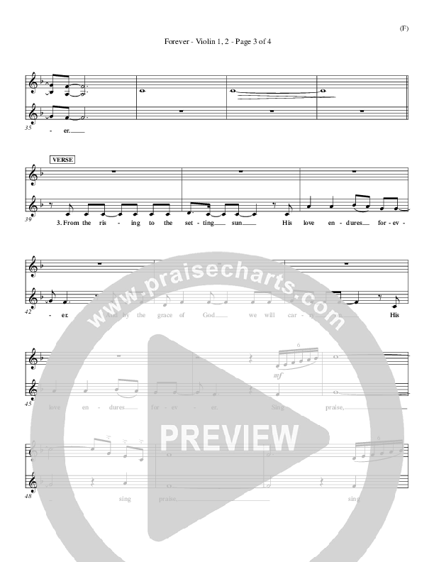 Forever Violin 1/2 (Chris Tomlin)